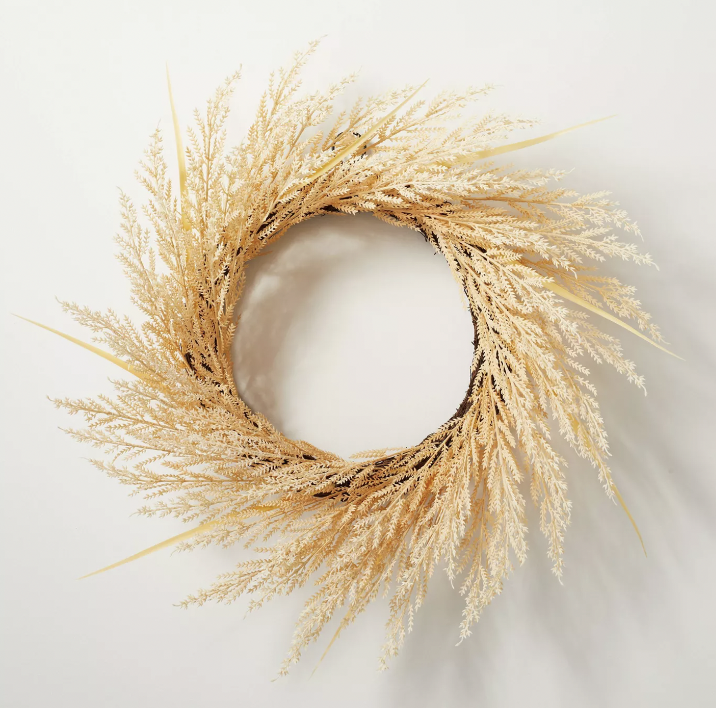 Hearth & Hand With Magnolia Bleached Wheat Grass Wreath