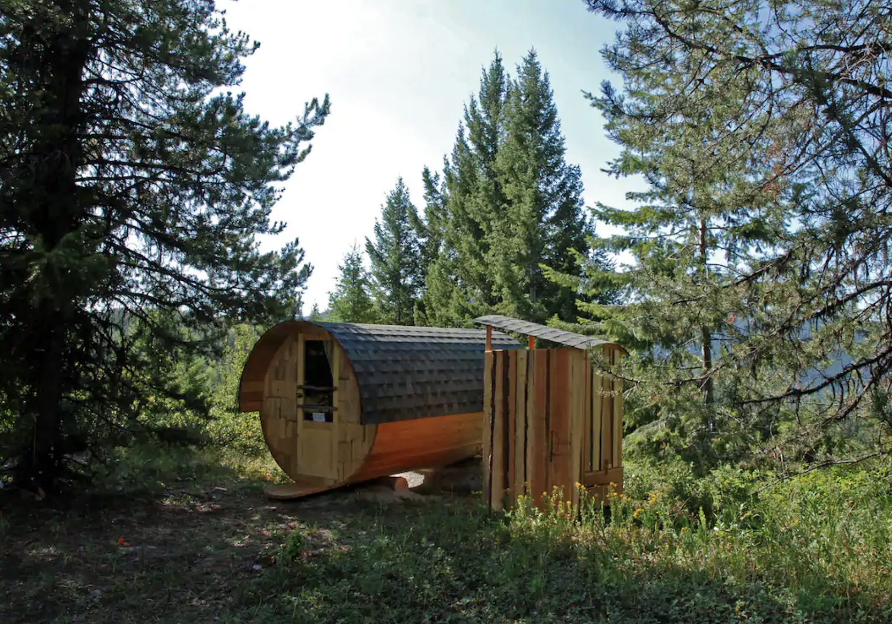 Barrel Cabins on Organic Farm
