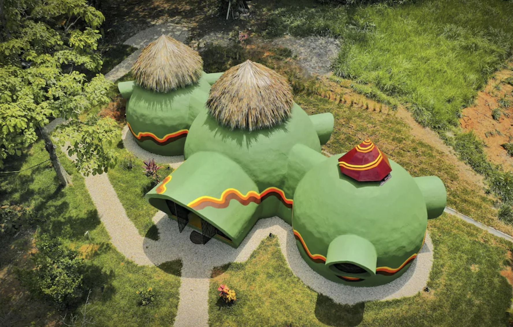 Green Moon Lodge Ariel View