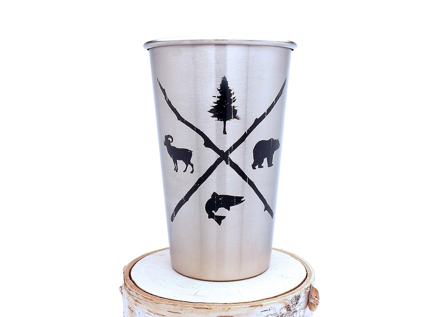 Stainless Steel Pint Glasses By Black Lantern