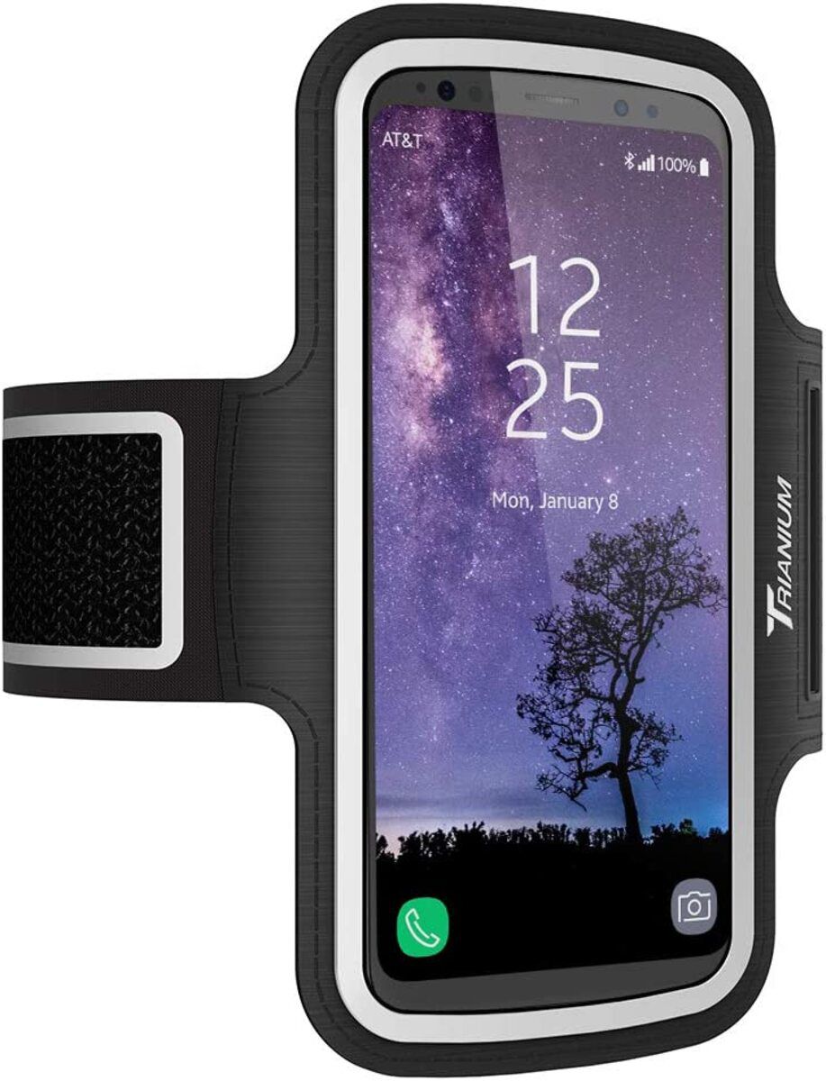 Trianium Water Resistant Large Cell Phone Armband Pro Black