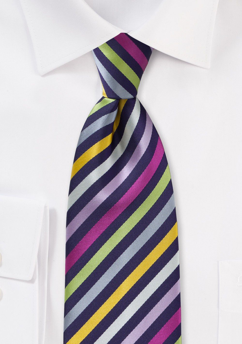 Unique and Colorful Striped Necktie