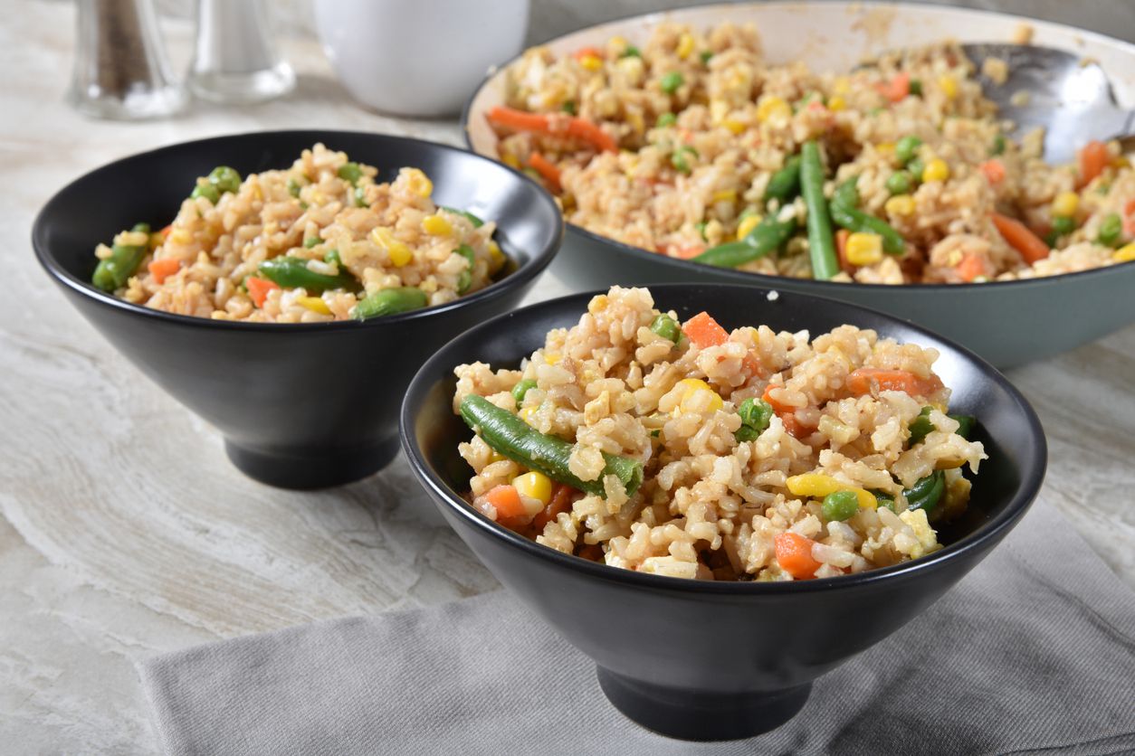 Asian-Style Fried Rice and Beans