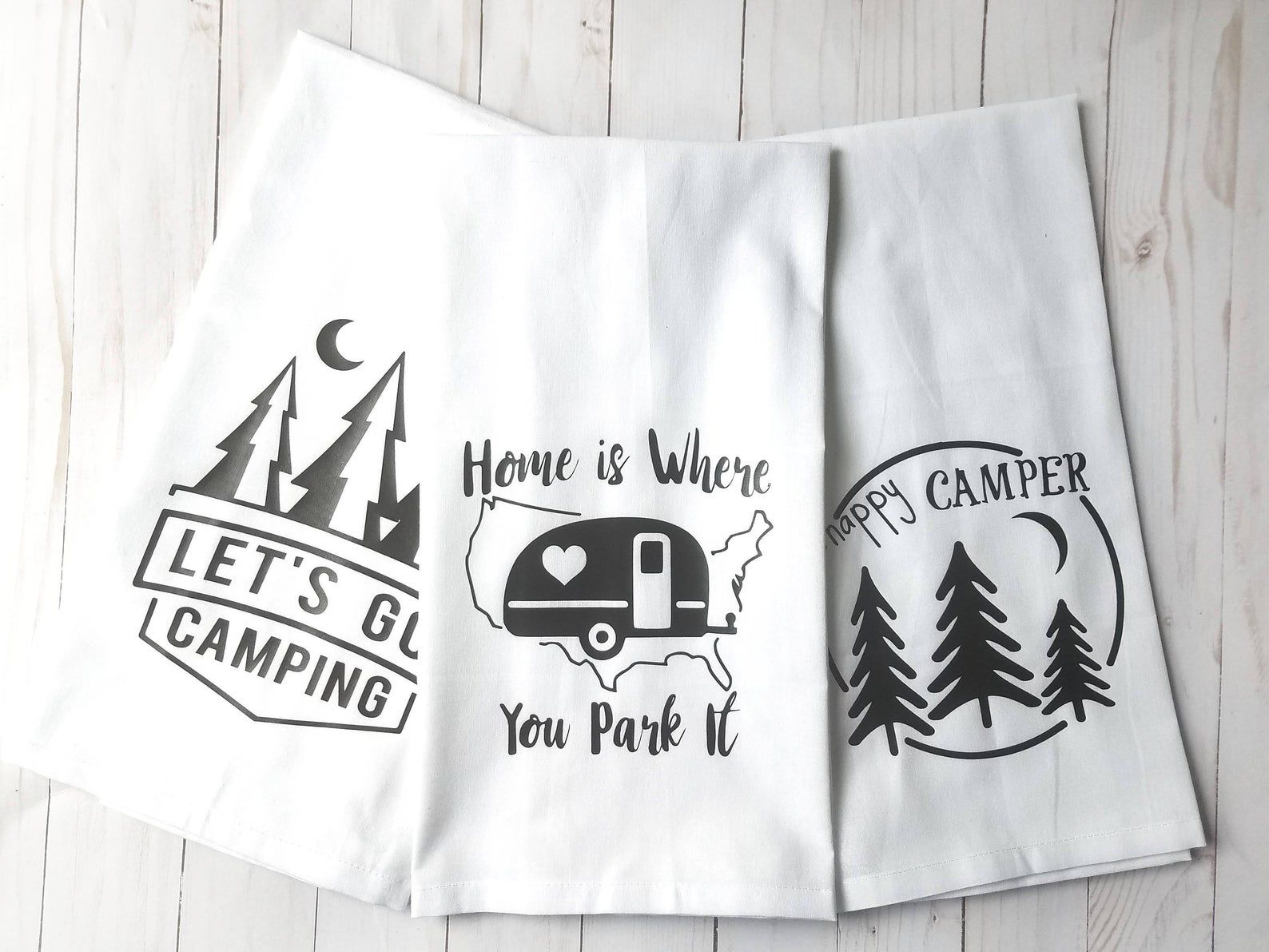 RV Camping Tea Towel Set