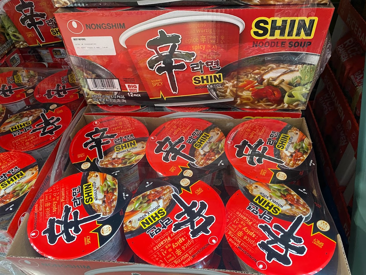 Nongshim Shin Spicy Noodle Bowls Costco