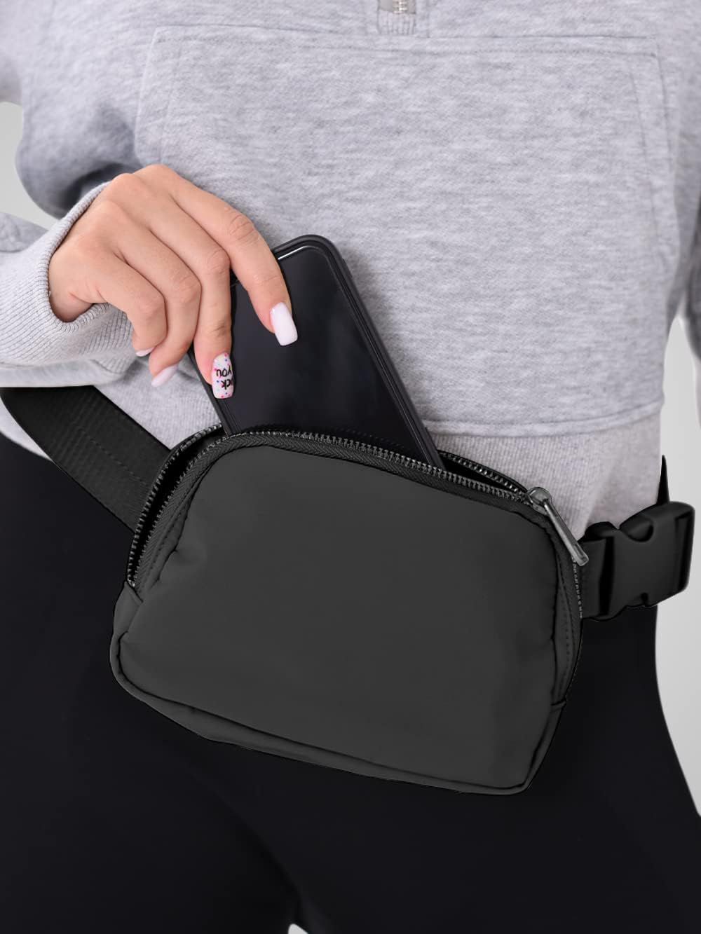 lanul Waterproof Belt Bag, Black