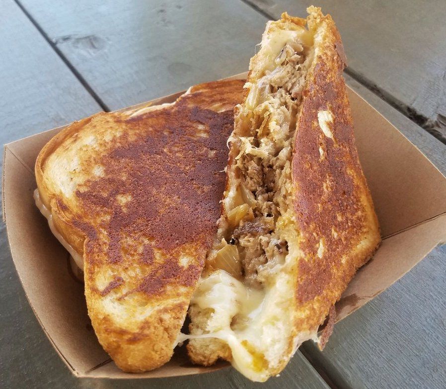 Pulled Pork Grilled Cheese