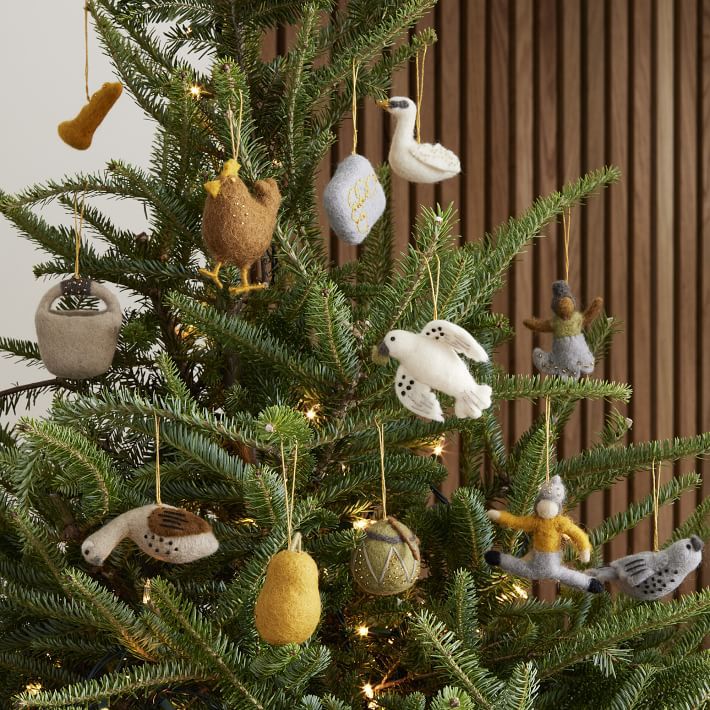 12 Days of Christmas Felt Ornaments