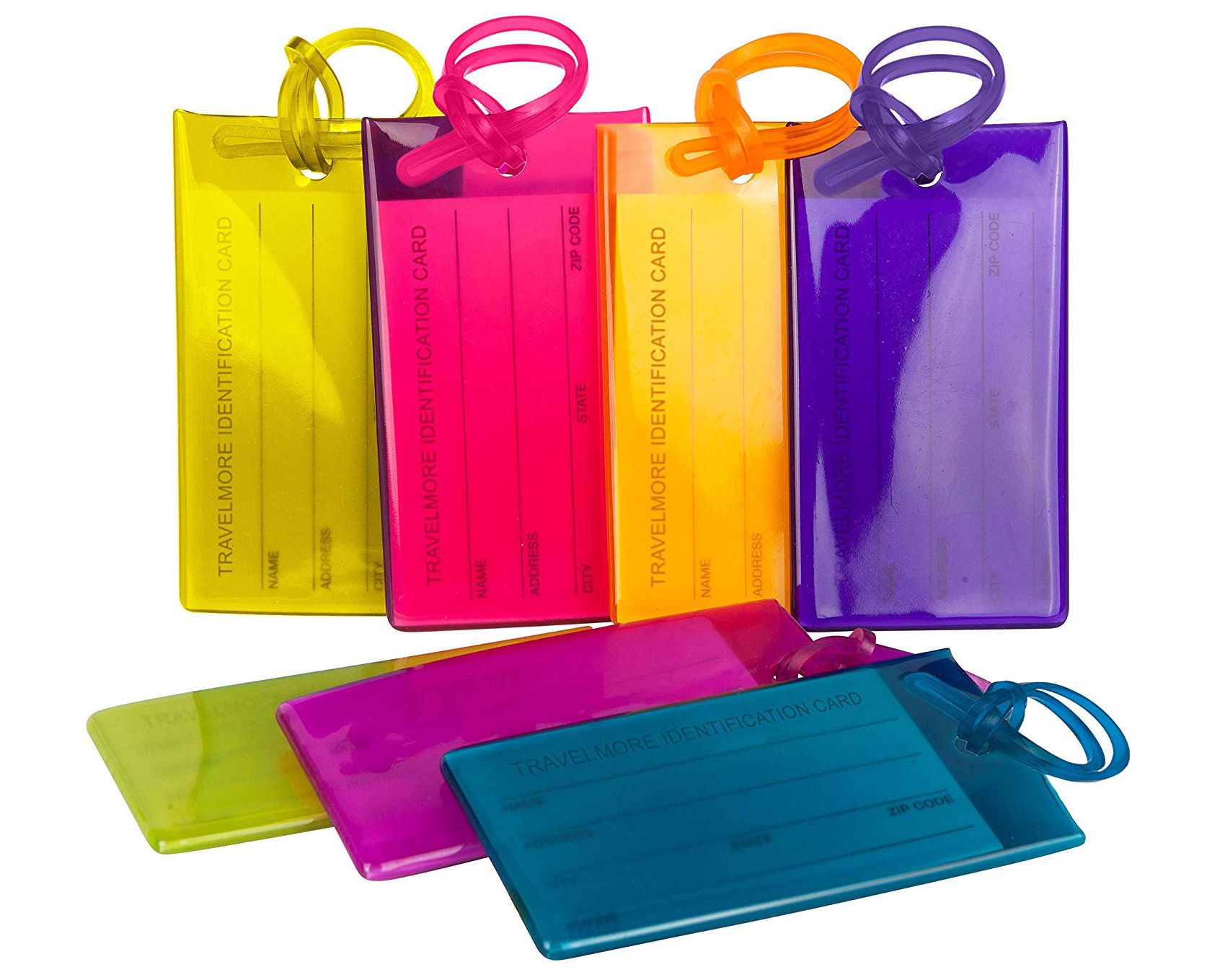 TravelMore Silicone Luggage Tags, 7 Ct.