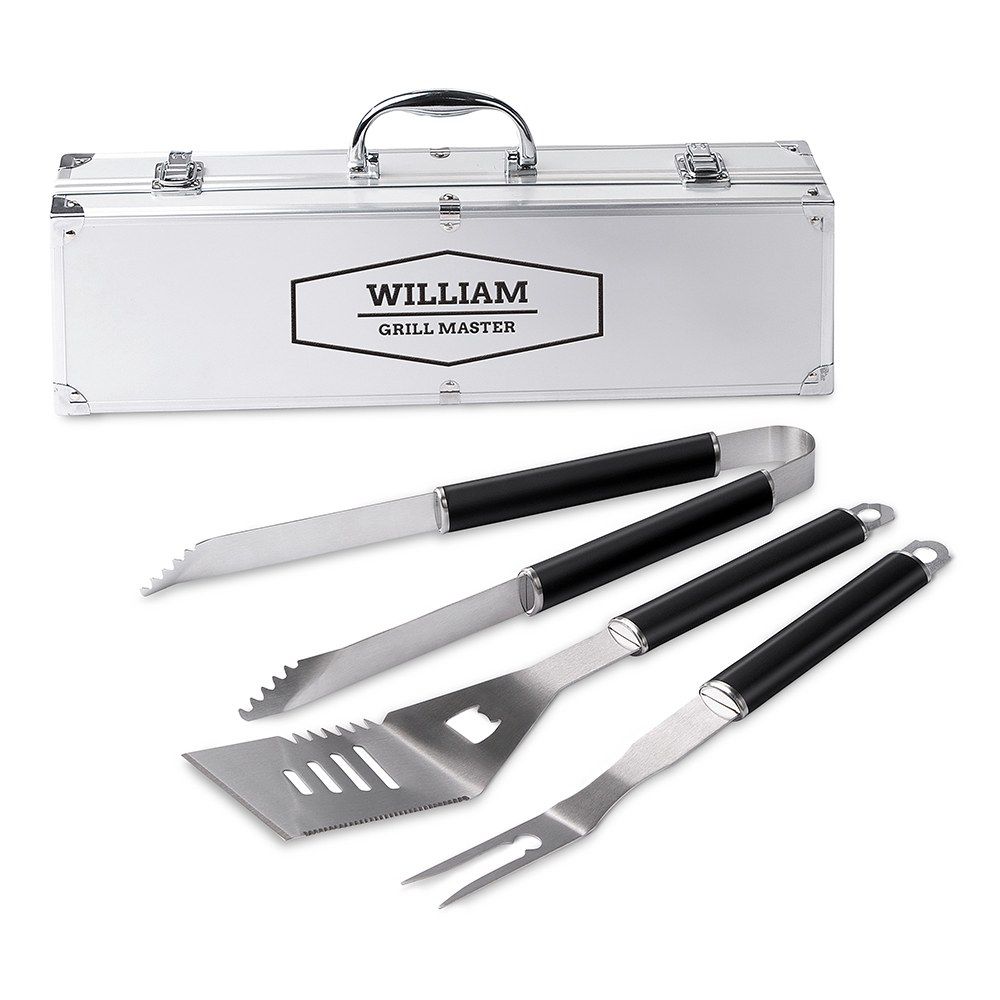 Weddingstar Personalized Stainless Steel BBQ Tools Grill Set