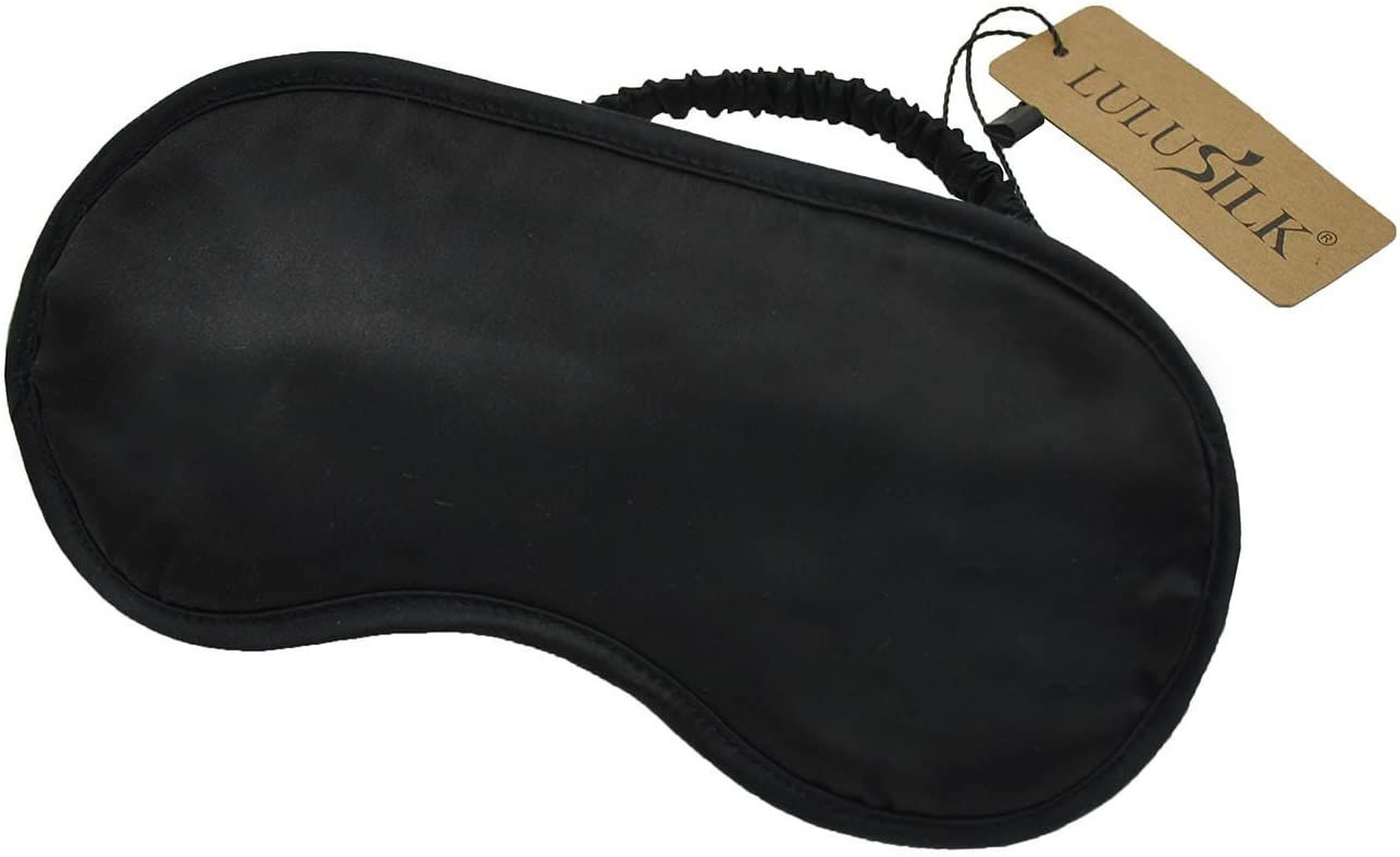 LULUSILK Mulberry Silk Sleep Eye Mask Blindfold