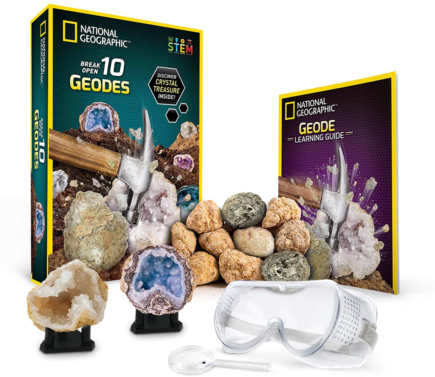 National Geographic Break Open 10 Premium Geodes Kit