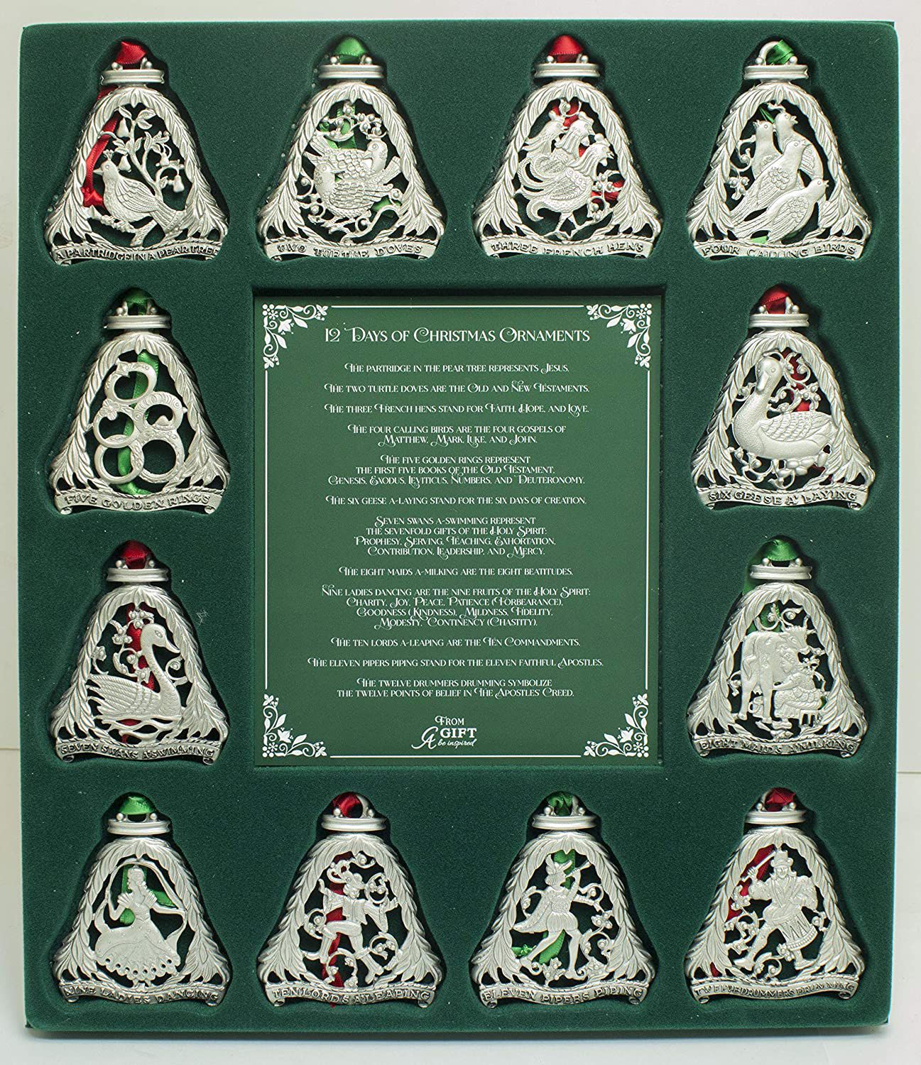 Cathedral Art 12 Days of Christmas Ornament Set