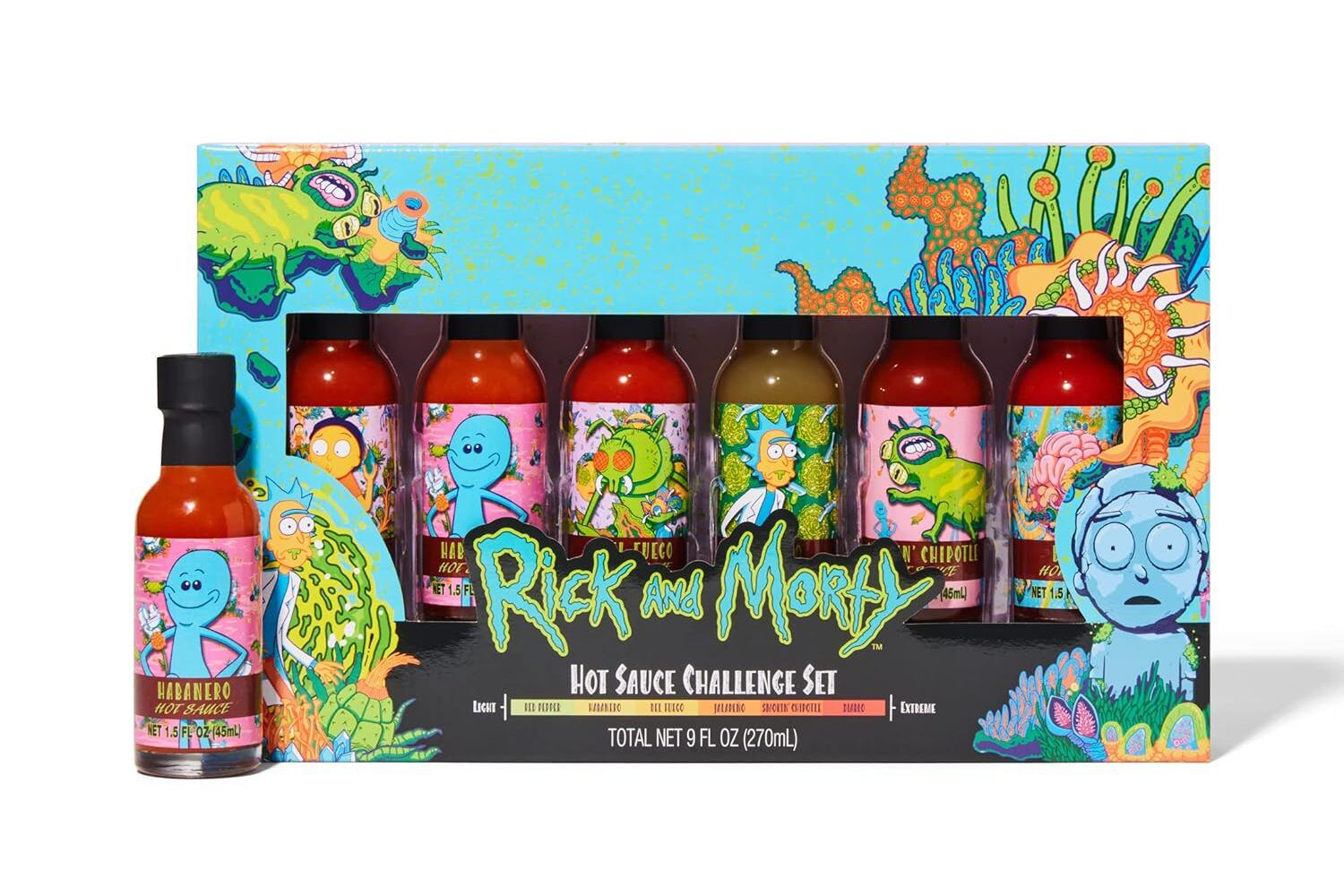 Adult Swim Rick and Morty Hot Sauce Challenge Set