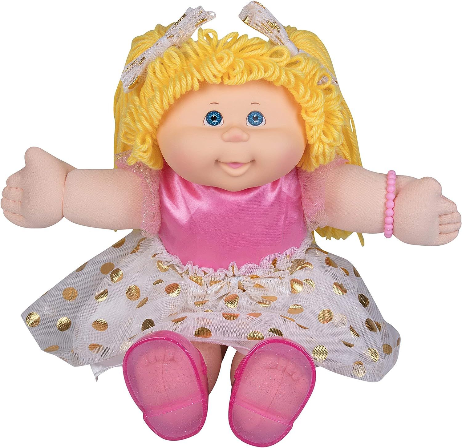 Cabbage Patch Kids Vintage Classic Doll with Real Yarn Hair, Blonde/Blue Eyes