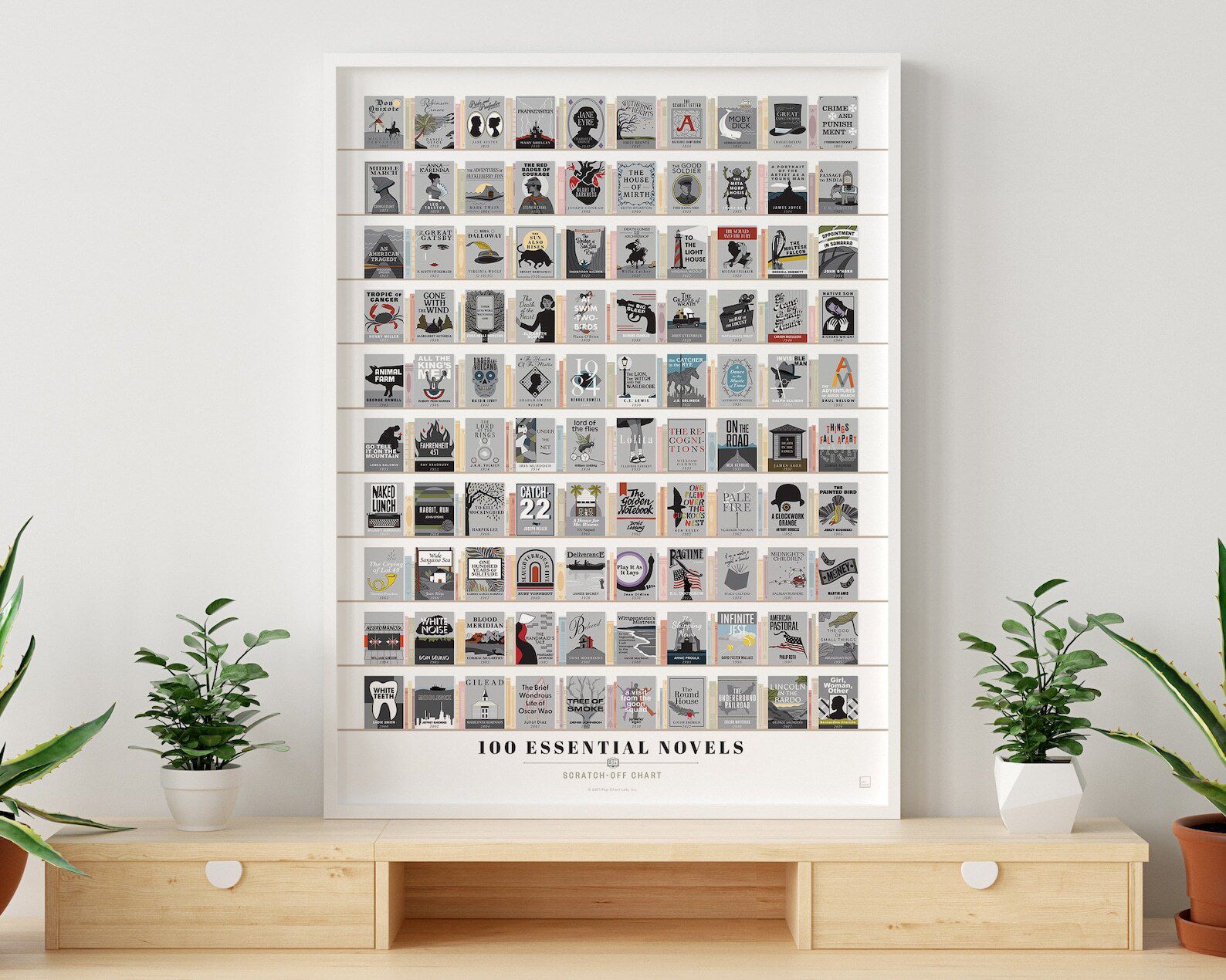 Essential Novels Scratch-Off Print By PopChart