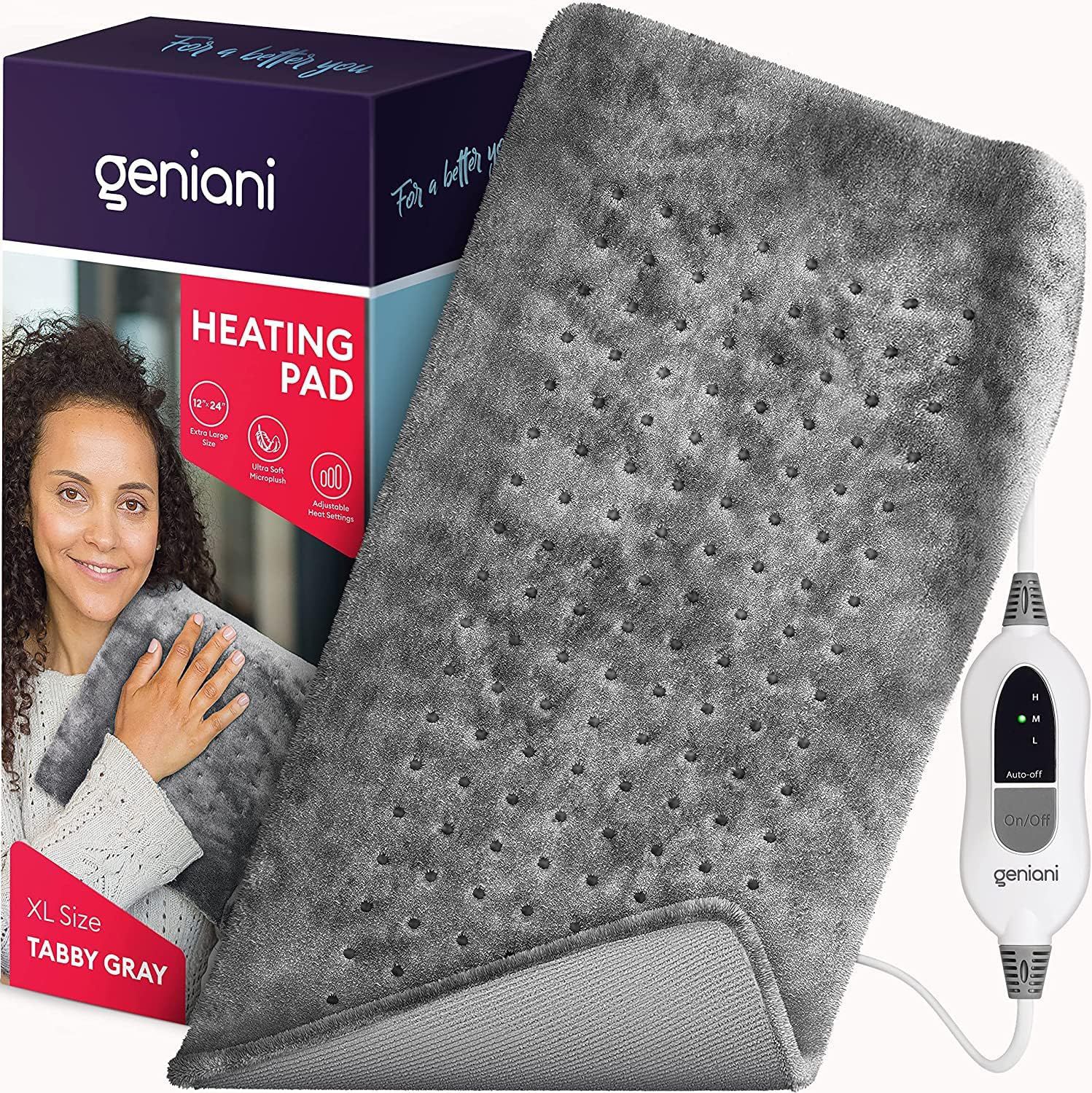 GENIANI XL Heating Pad, Tabby Gray