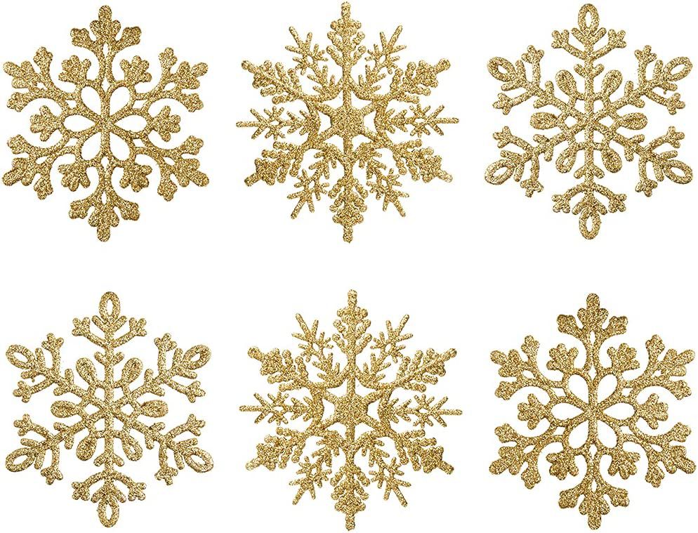 Glitter Snowflake Ornaments