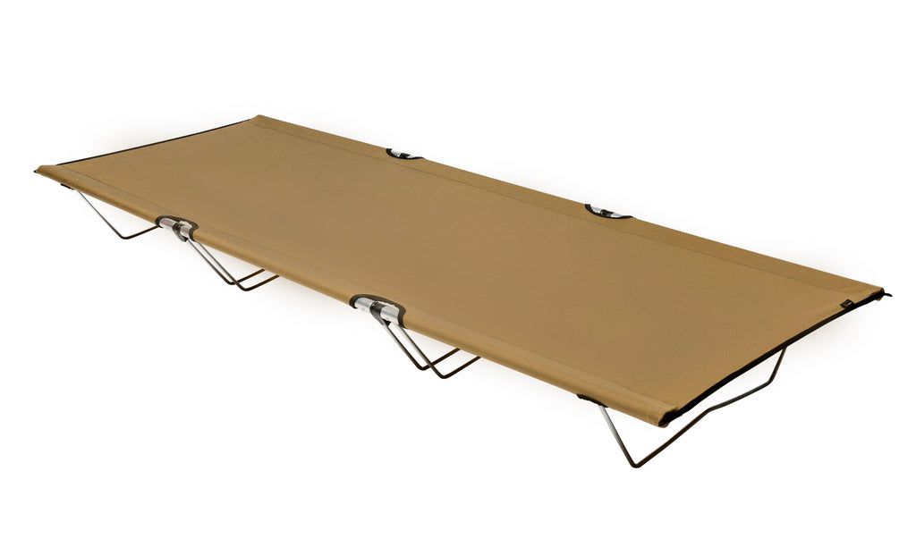 GO-KOT Premium Camping Cot w/Carrying Bag, Coyote