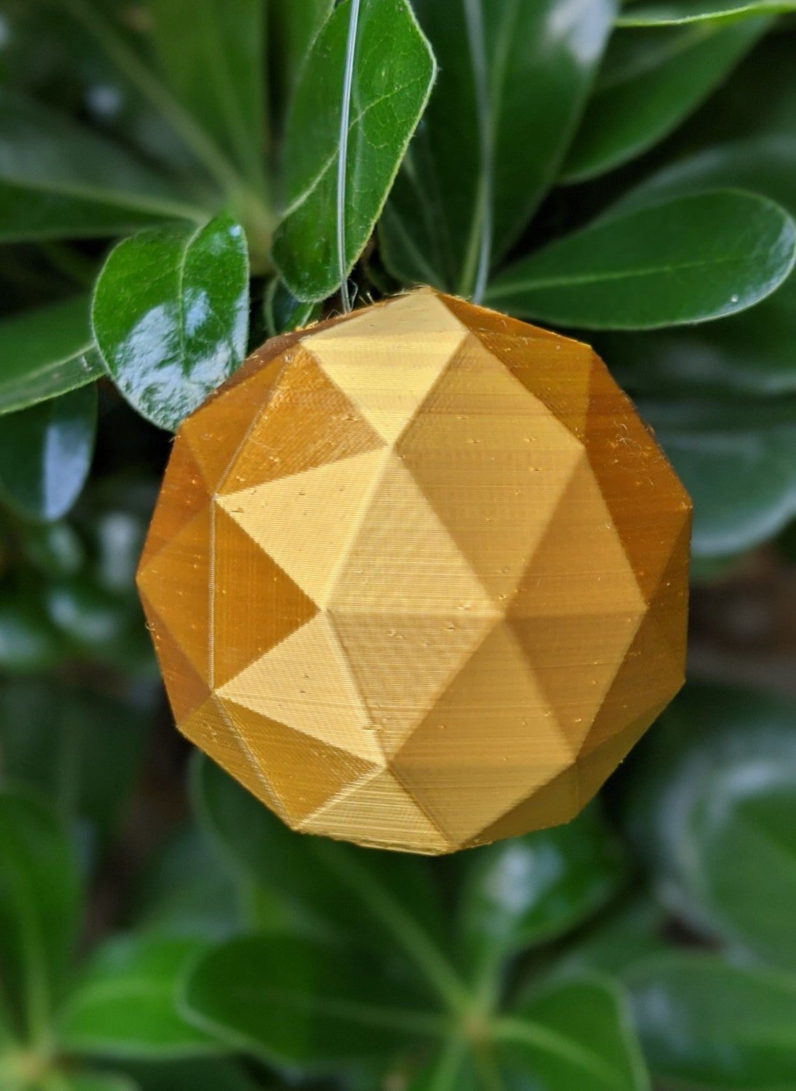 Set of 6 Gold Sphere Ornaments