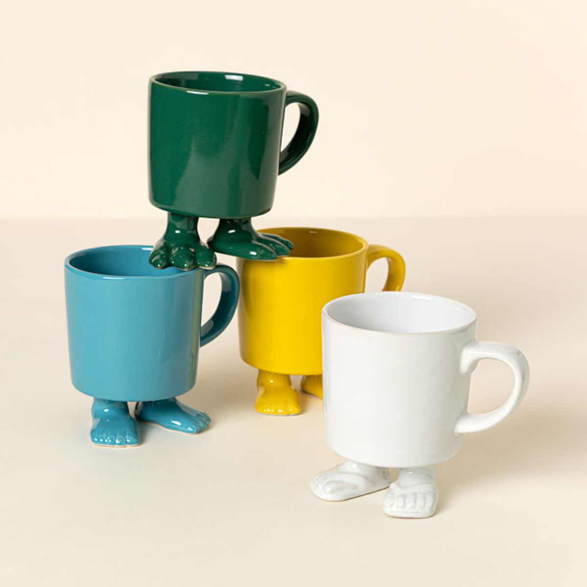 Happy Feet Mug, Four Colors