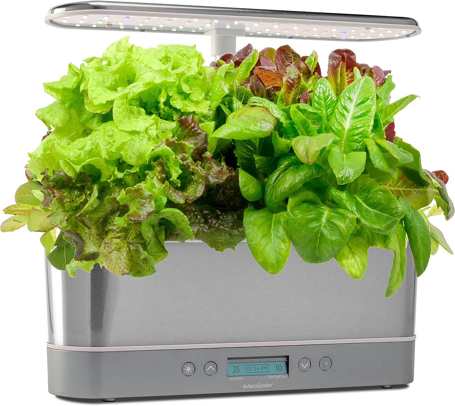 Harvest Elite Slim SS with Heirloom Salad Kit, Stainless Steel