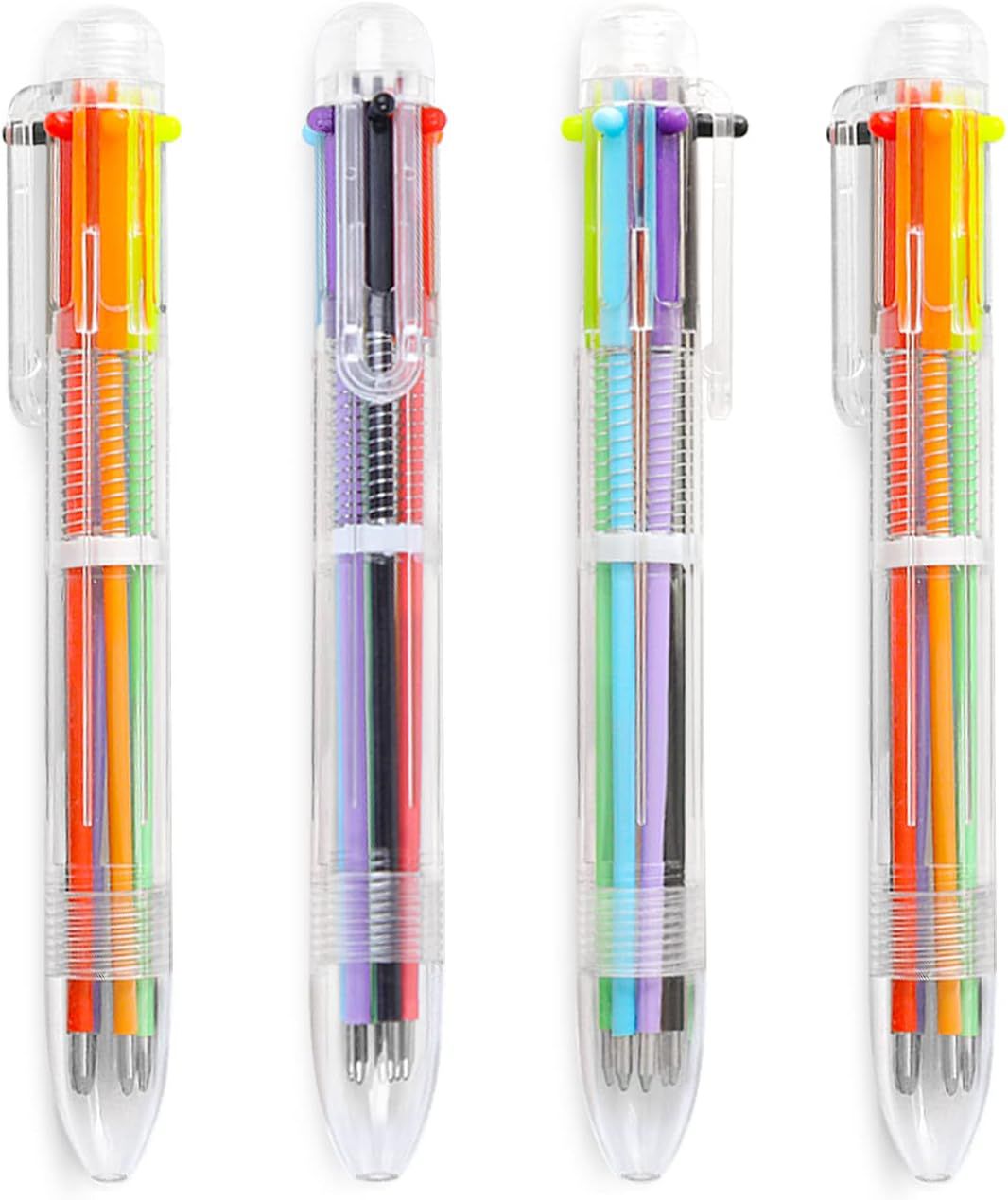 Hutou 6-in-1 Multicolor Ballpoint Pen, 4 Pack