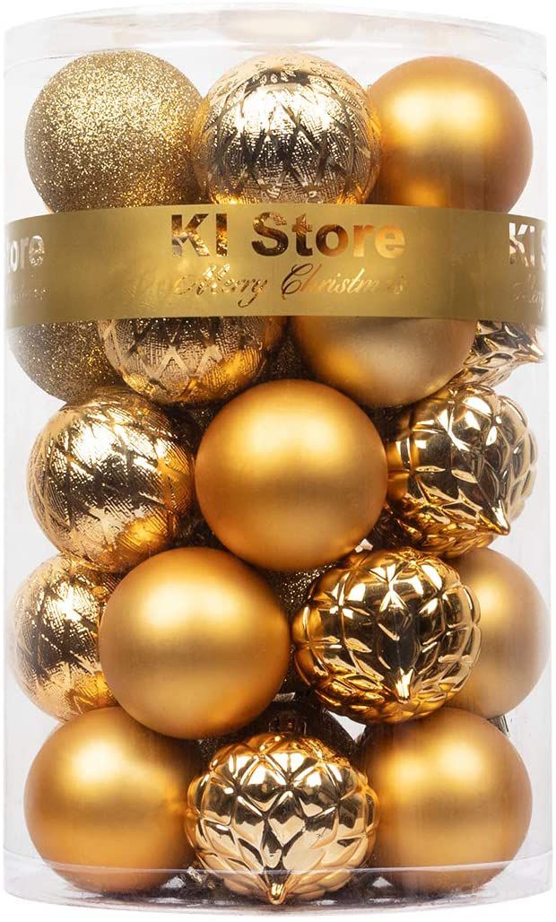KI Store Gold Christmas Balls