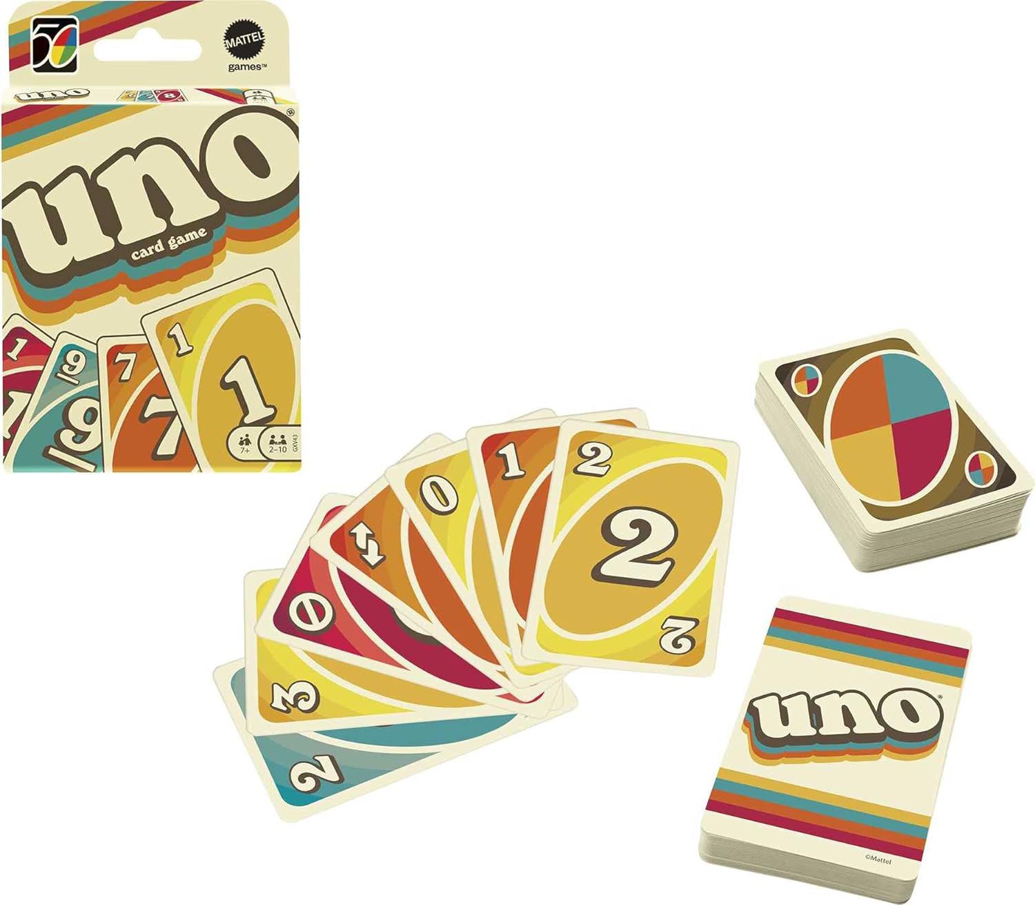 Mattel Games UNO Iconic Series 1970s Matching Card Game