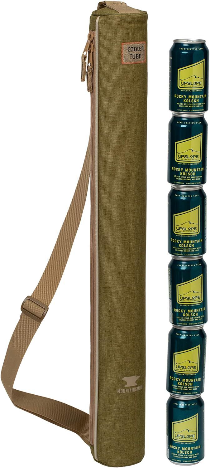 Mountainsmith Insulated Can Carrier Cooler Tube, Cedar Green