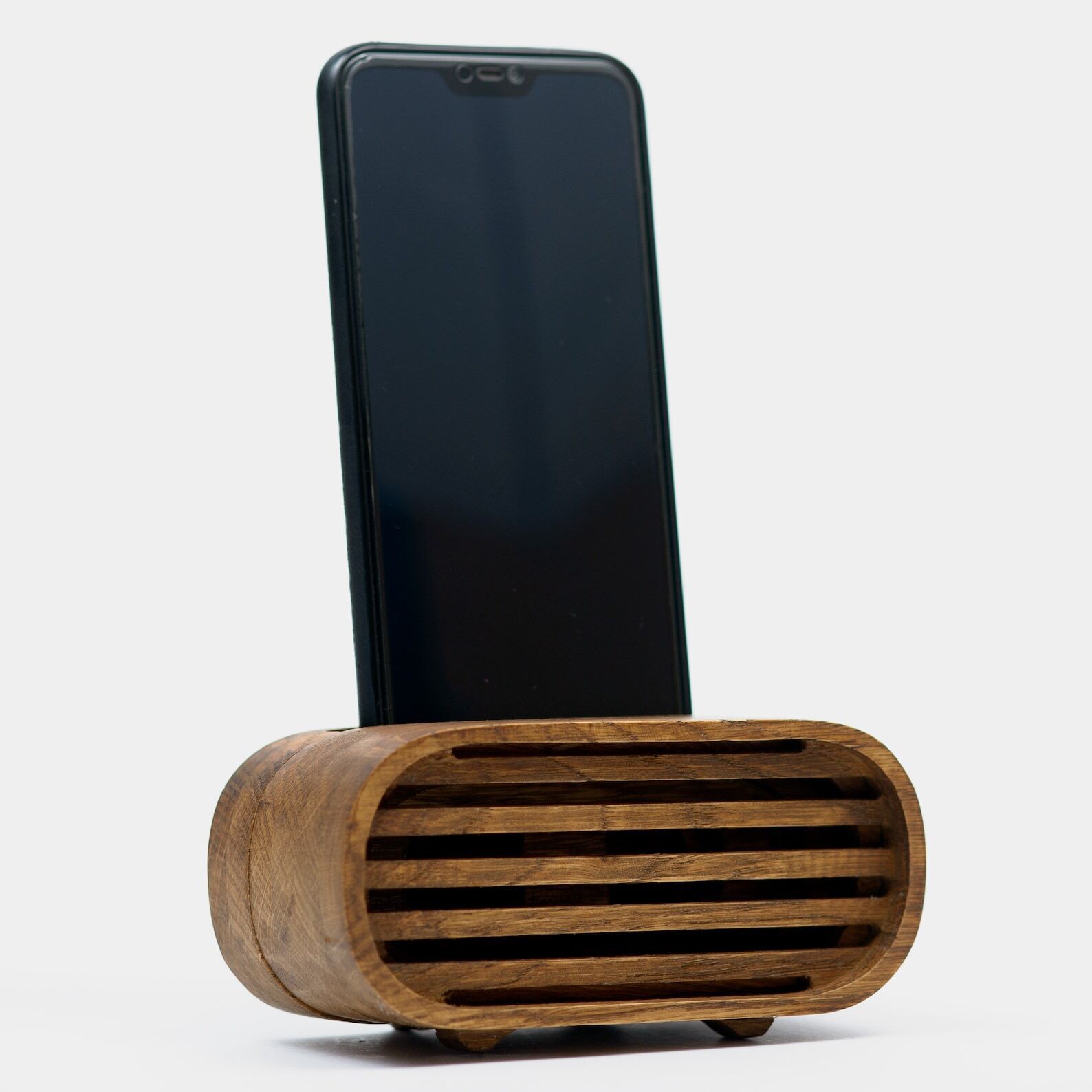 Natural Wooden Phone Amplifier By OKTIEofficial, Brown