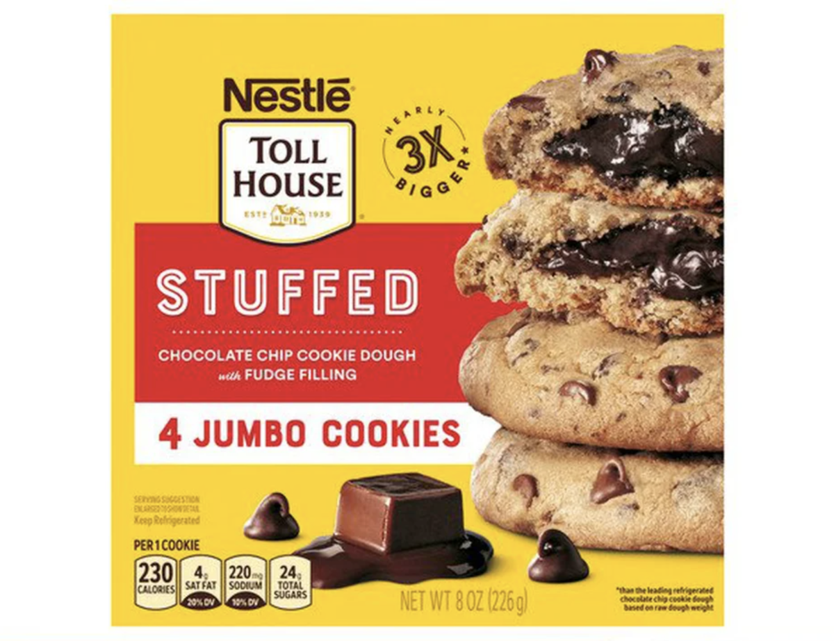 Nestlé Toll House Stuffed Chocolate Chip Cookie Dough with Fudge Filling