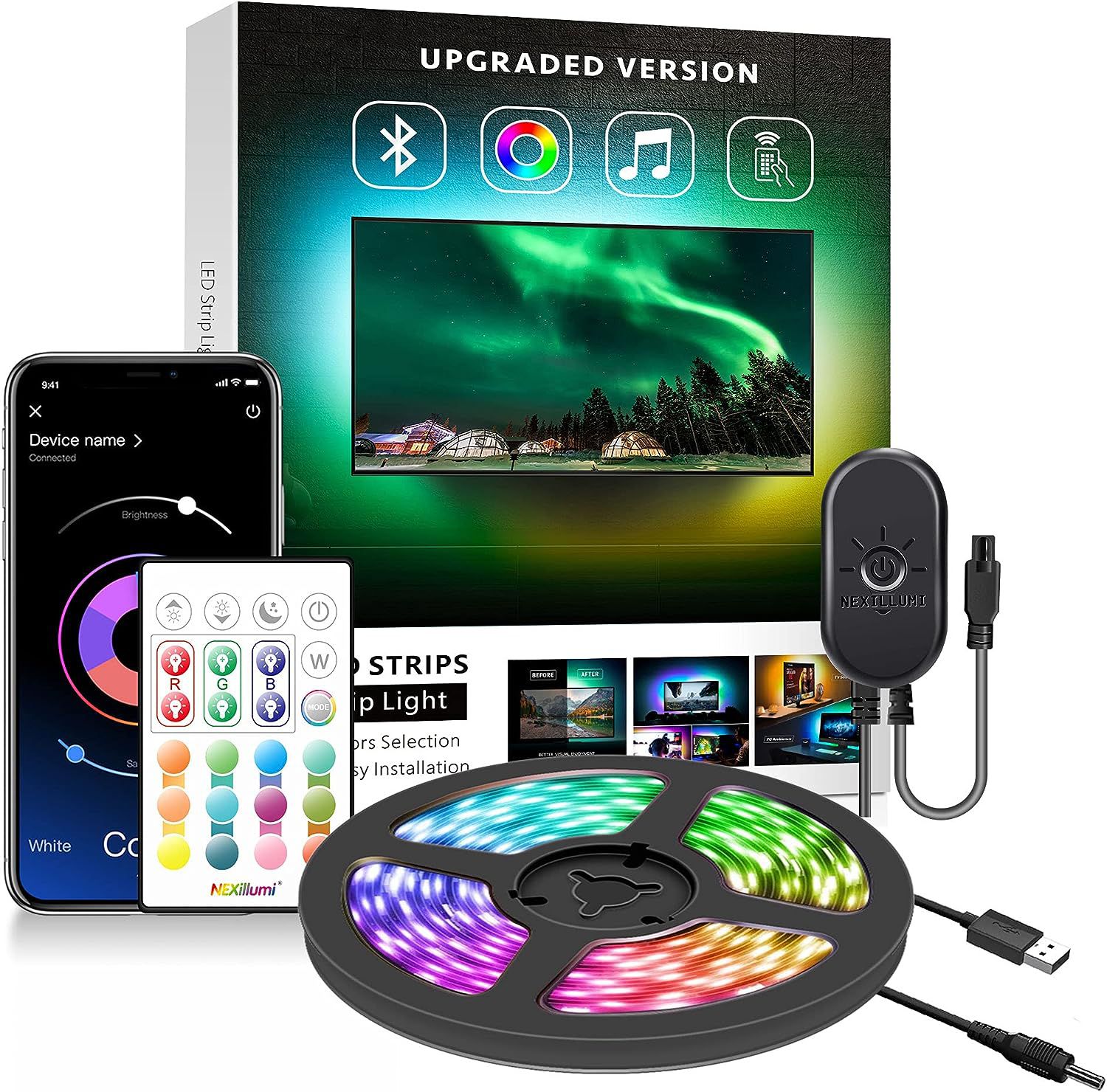 Nexillumi LED TV Strip Lights