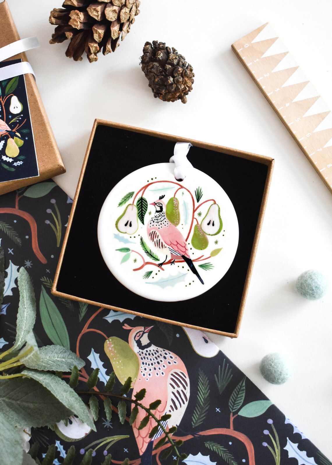 Partridge in a Pear Tree Ornament