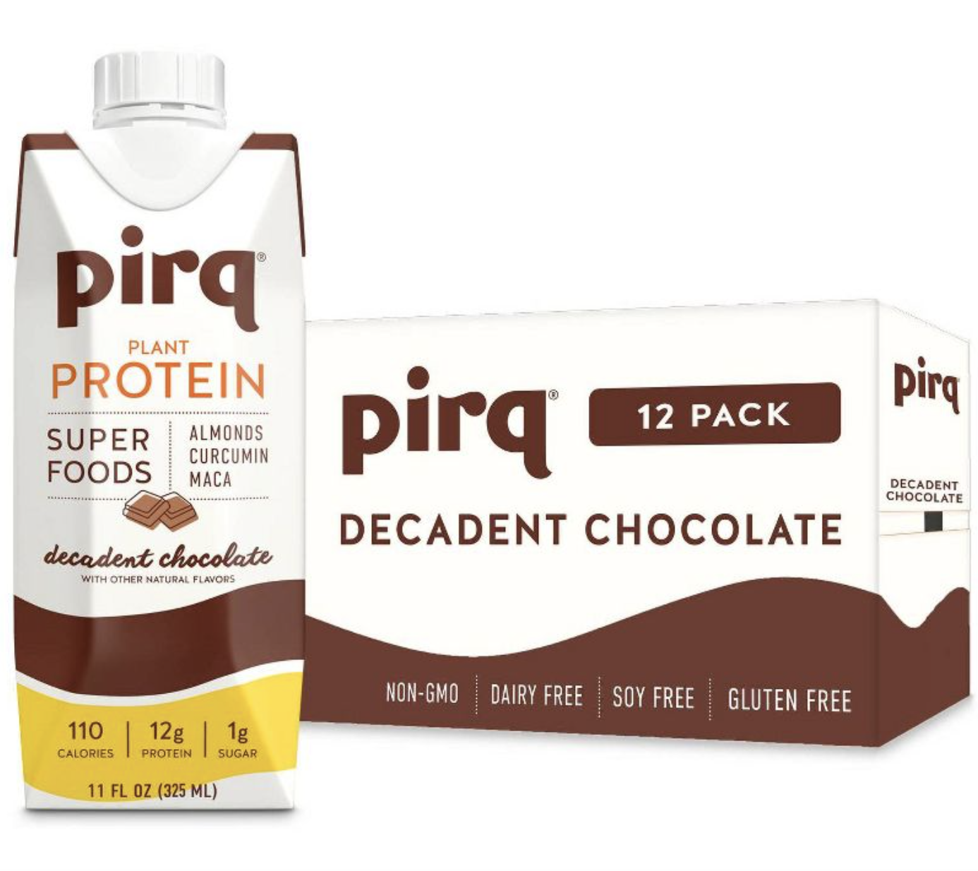 Pirq Plant Protein and Superfoods Shake, Chocolate