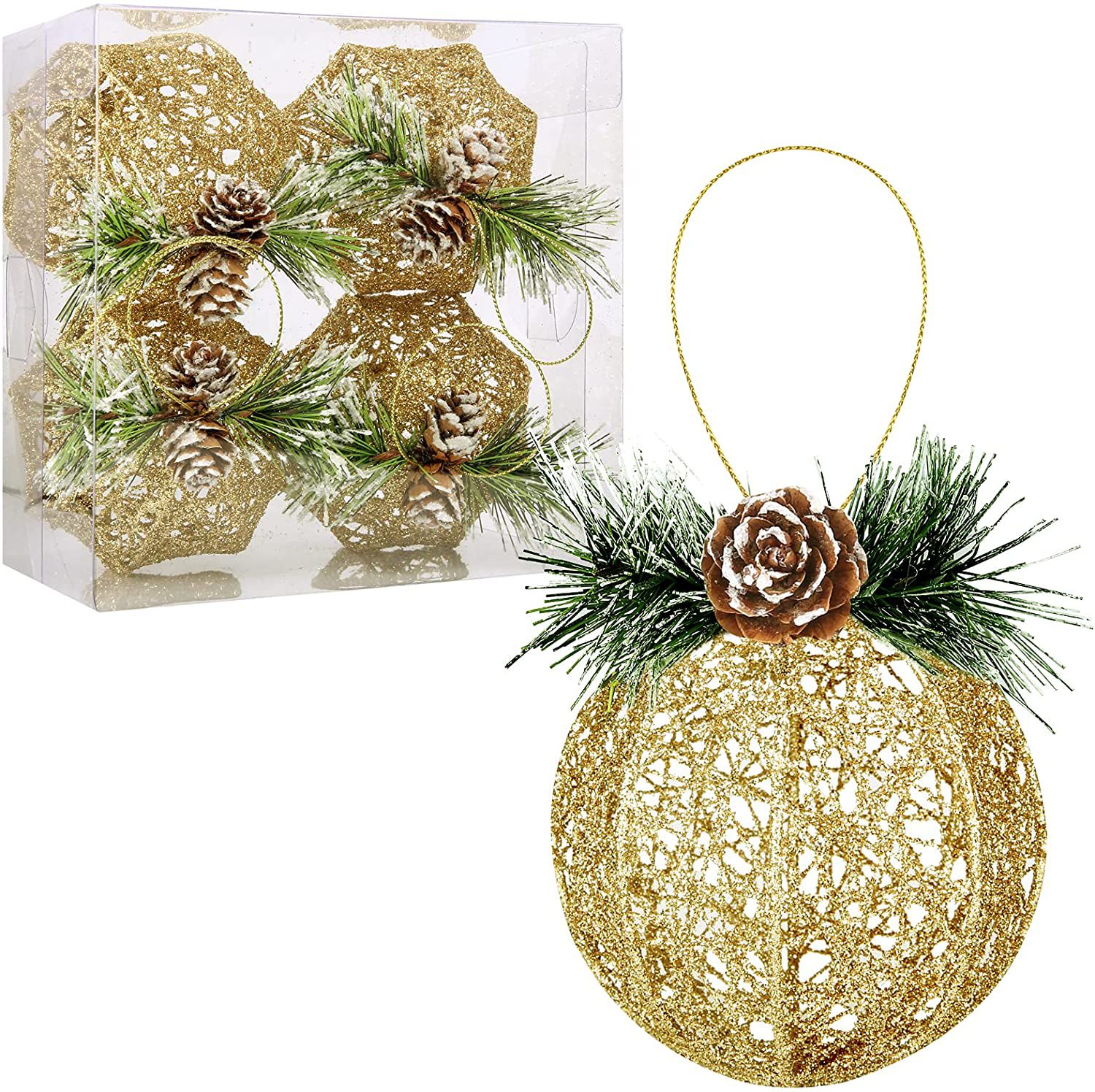 Christmas Rattan Ball Ornaments