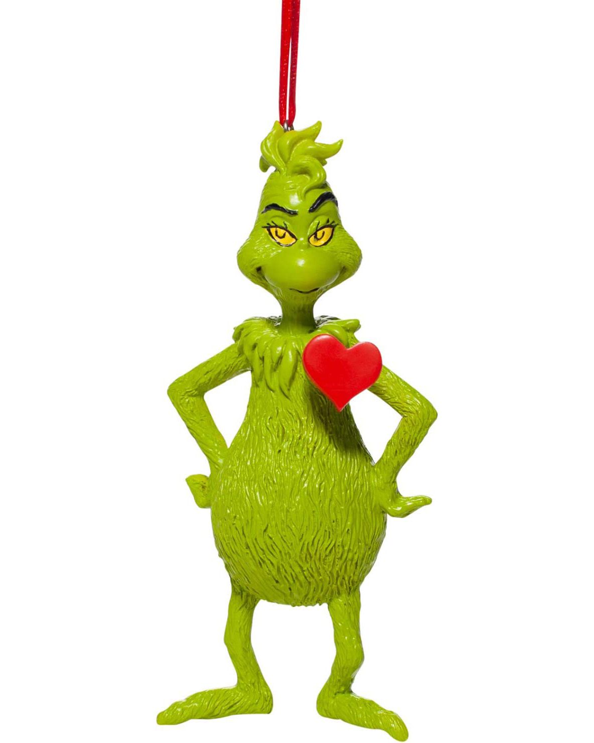 Grinch with a Heart Ornament