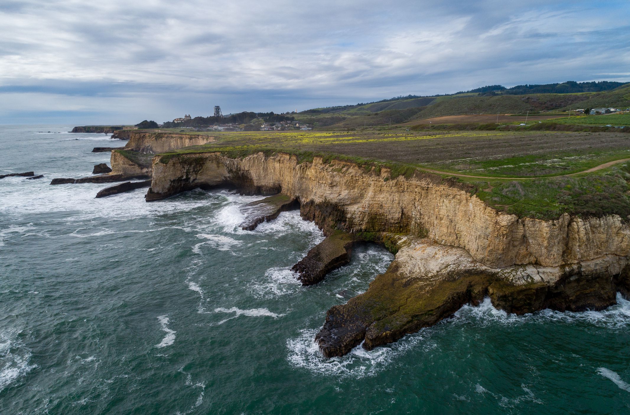 Shark Fin Cove. One of the best beaches in all of California.