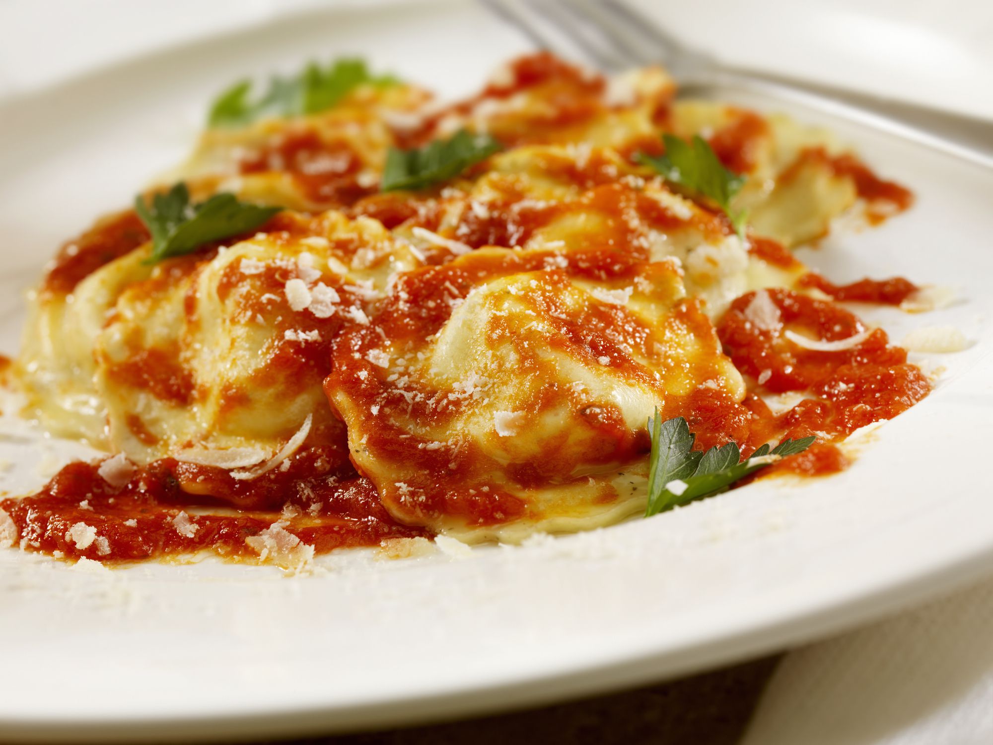 Cheesy Ravioli Bake Casserole with Chicken