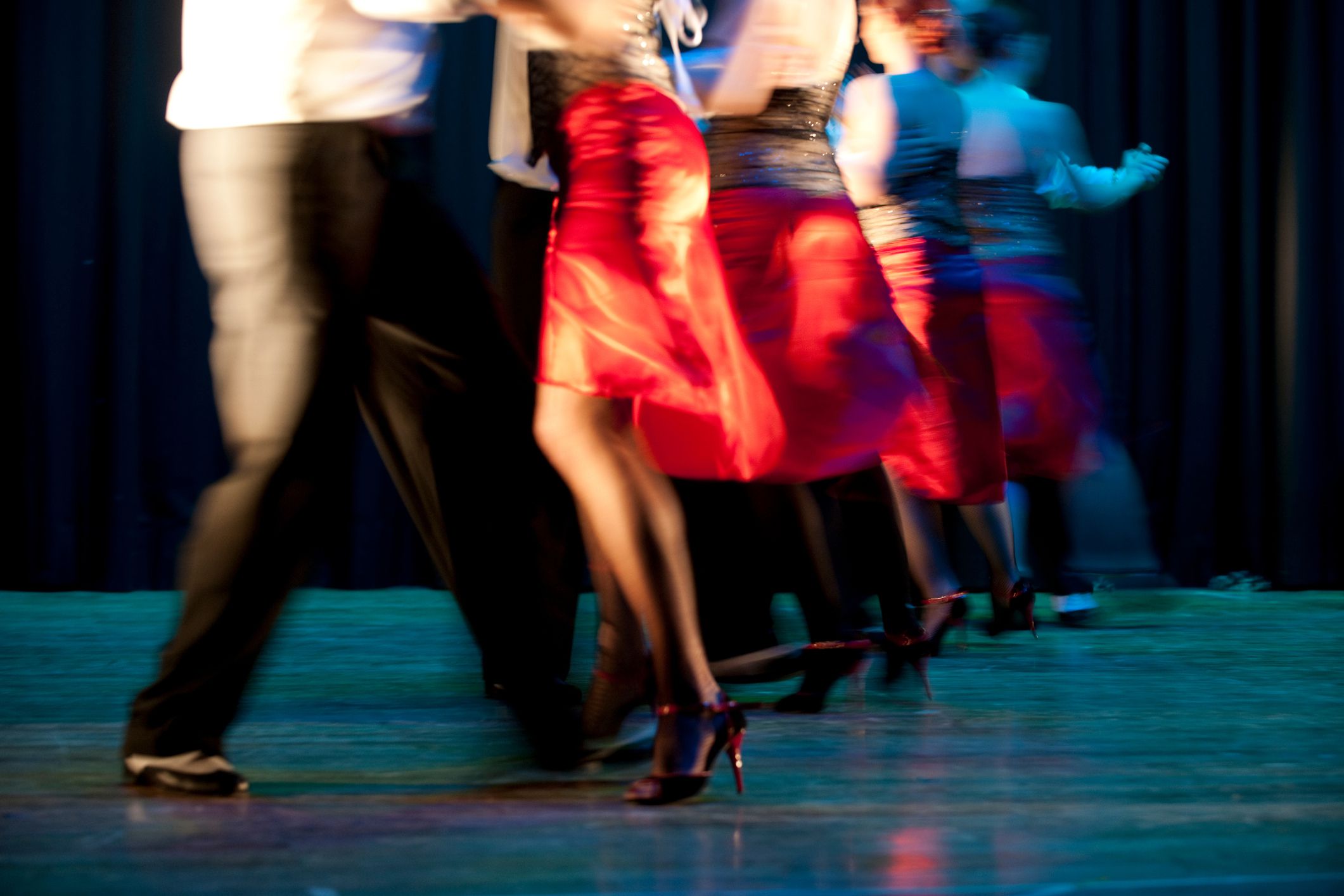 salsa dancers on stage
