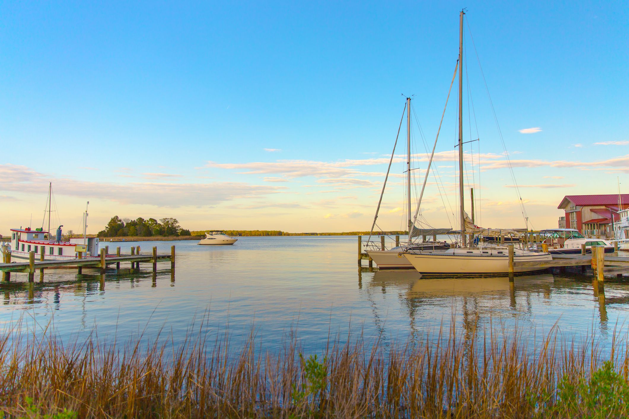 St Michaels Harbor at Sunset