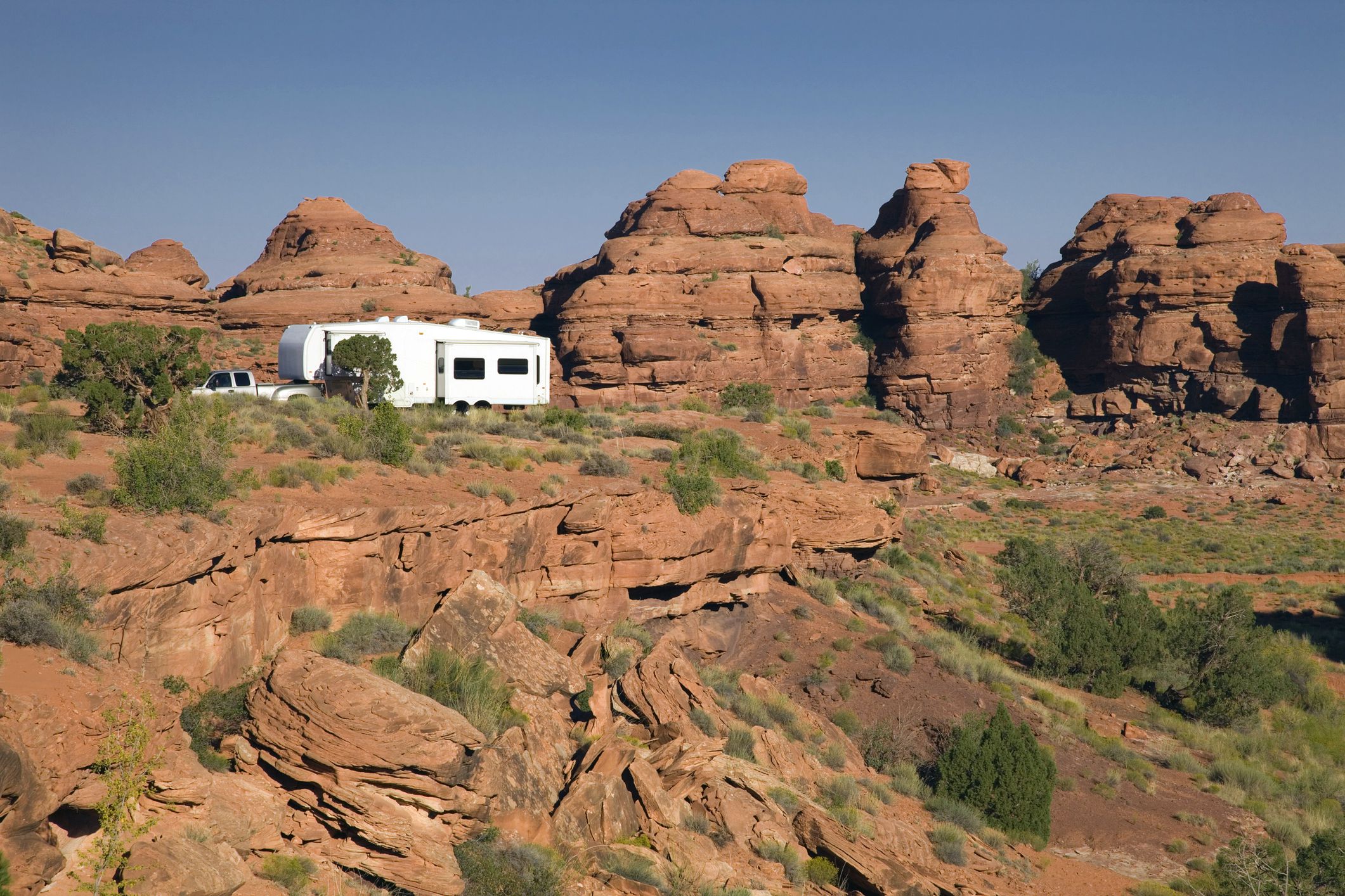 rv boondock camping, hamburger hill, near canyonlands national park