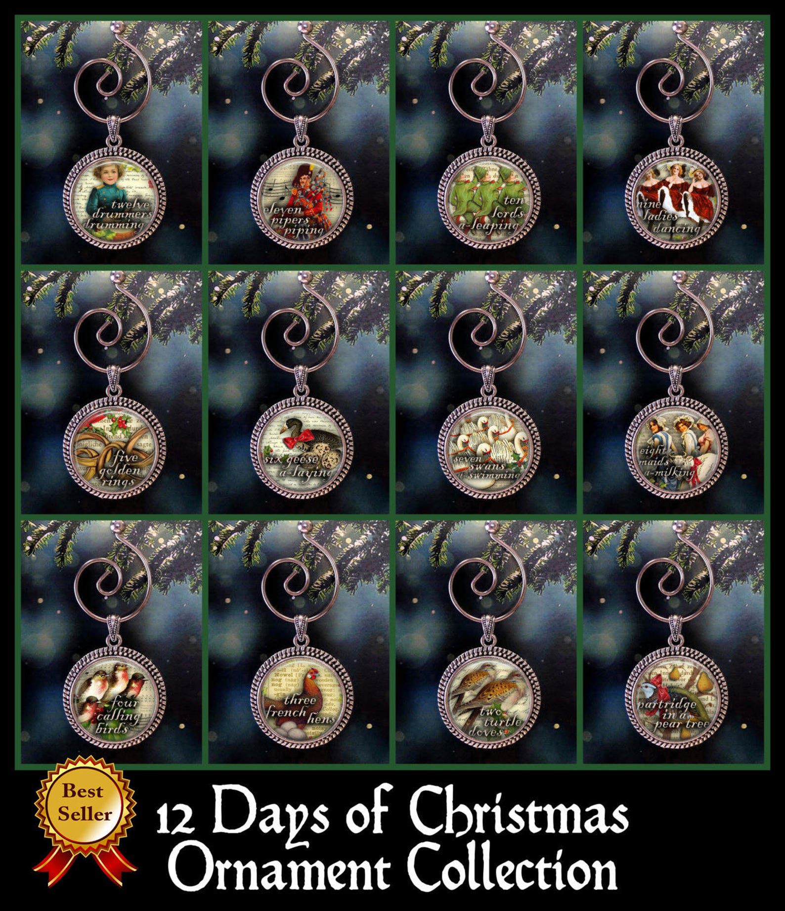 12 Days of Christmas Ornament Collection