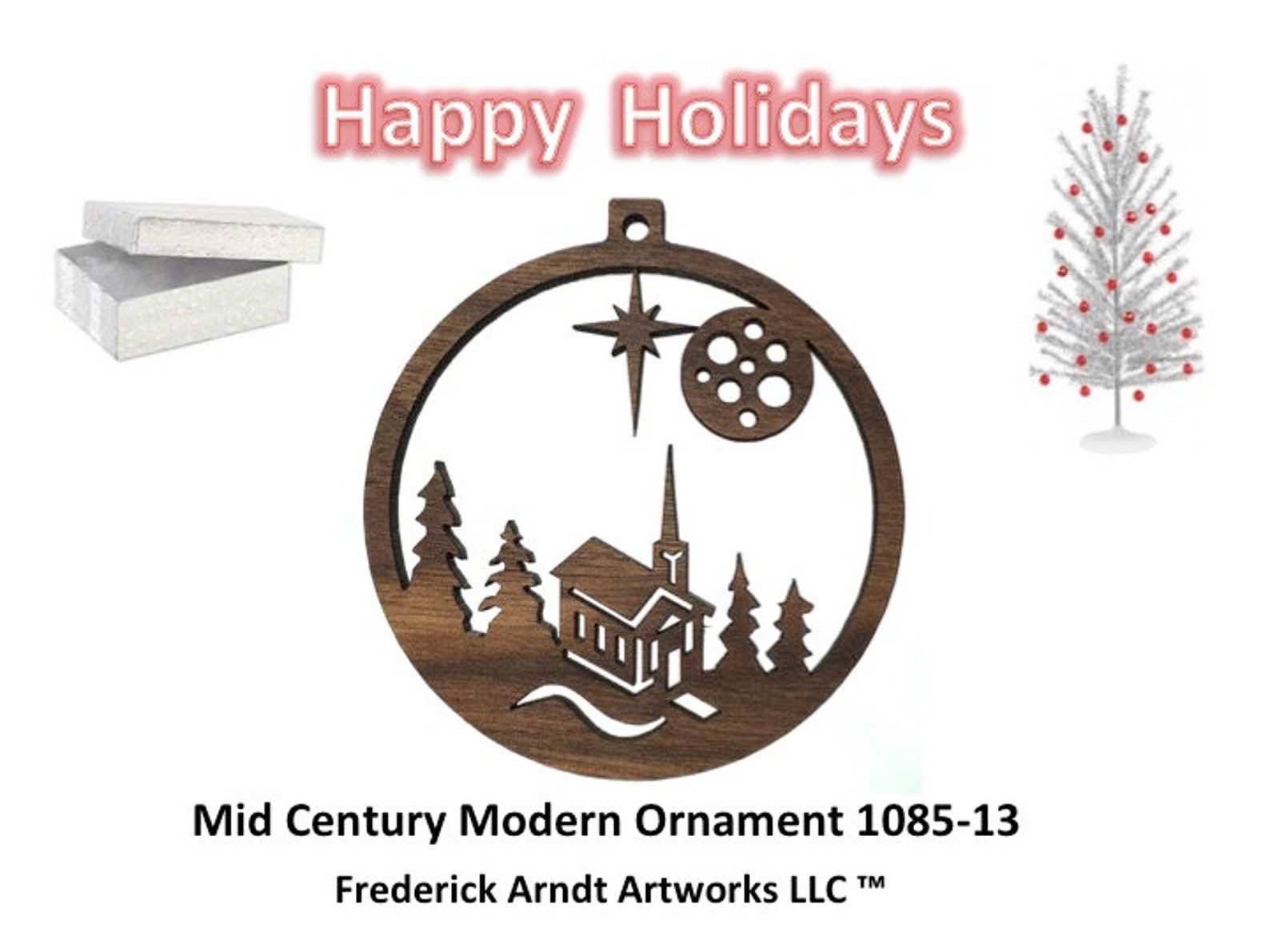 Fred Arndt Mid Century Modern Christmas Ornament