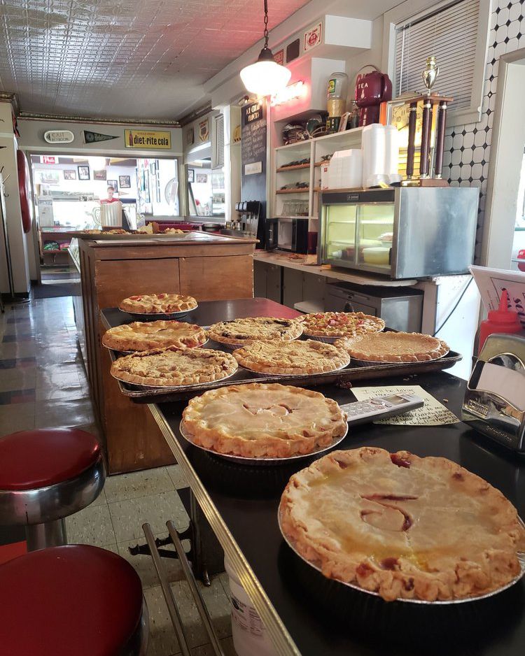 interior of south side soda shop