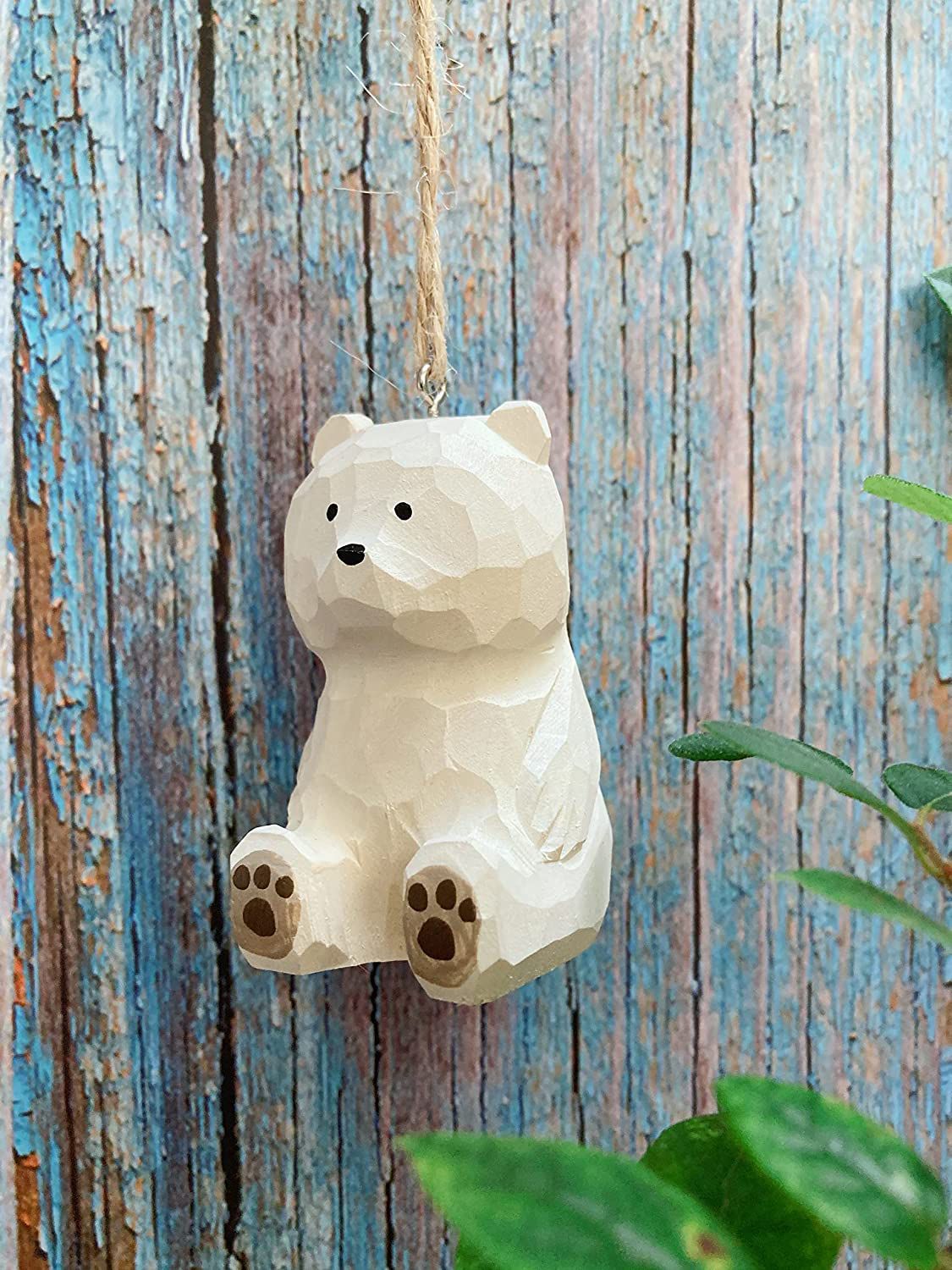 Mini Wooden Bear ornament