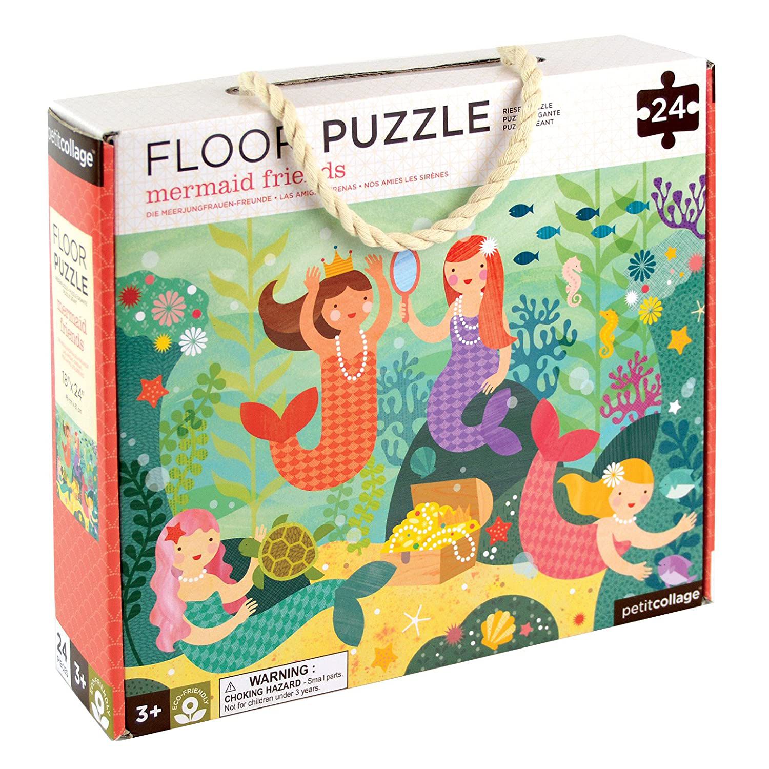 Mermaid Friends Petit Collage Floor Puzzle