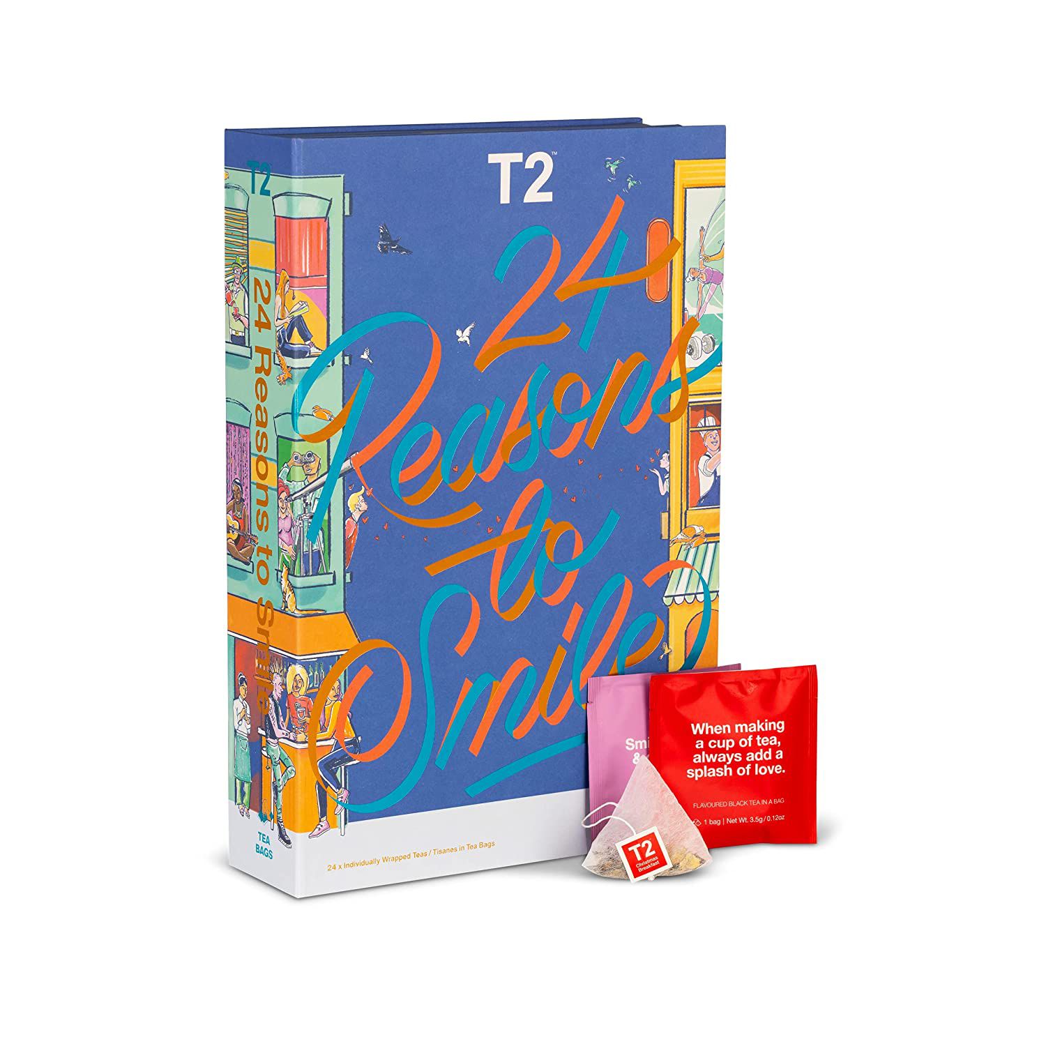 T2 Tea 24 Reasons to Smile: Tea Bag Advent Calendar