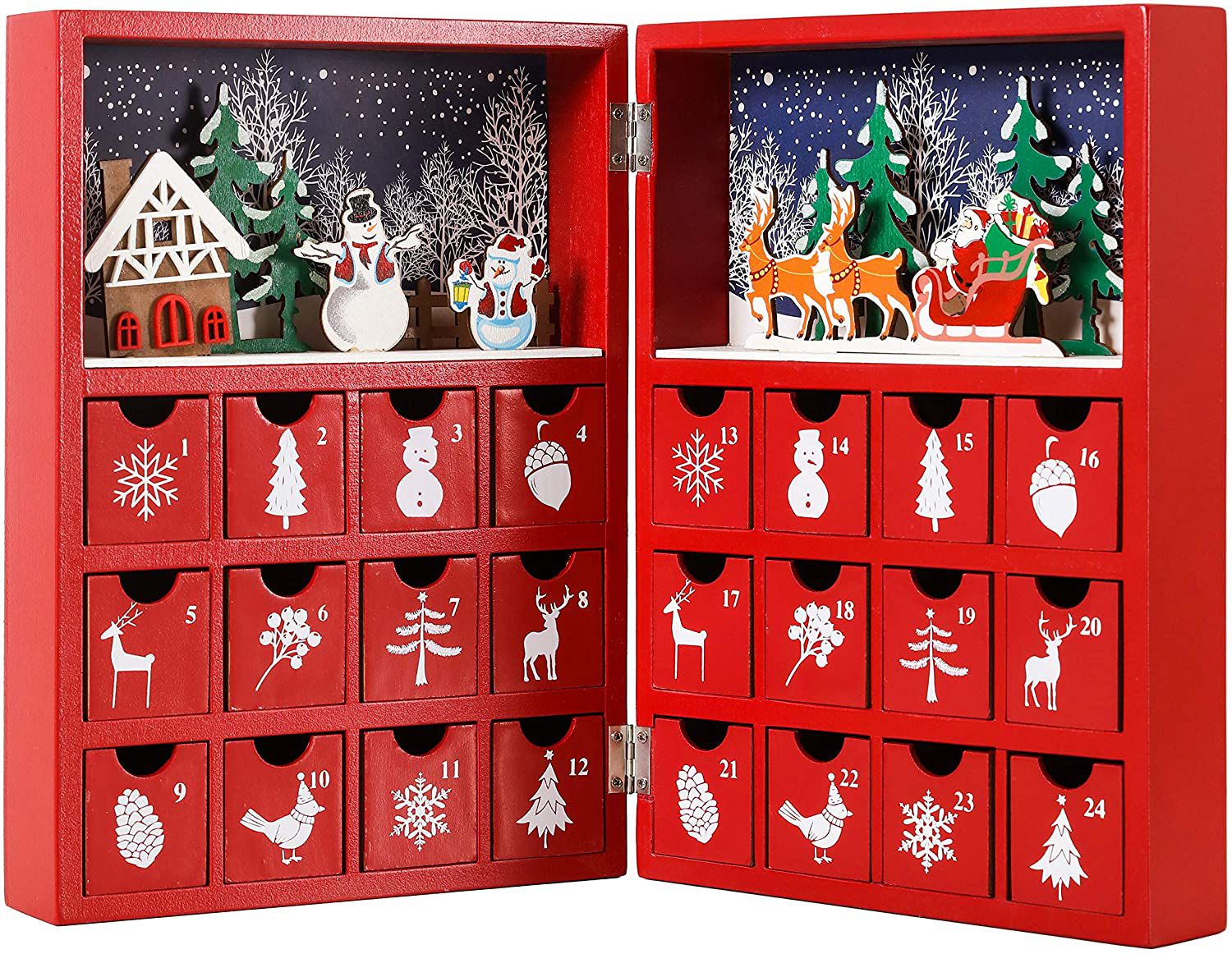 Brubaker Reusable Wooden Advent Calendar