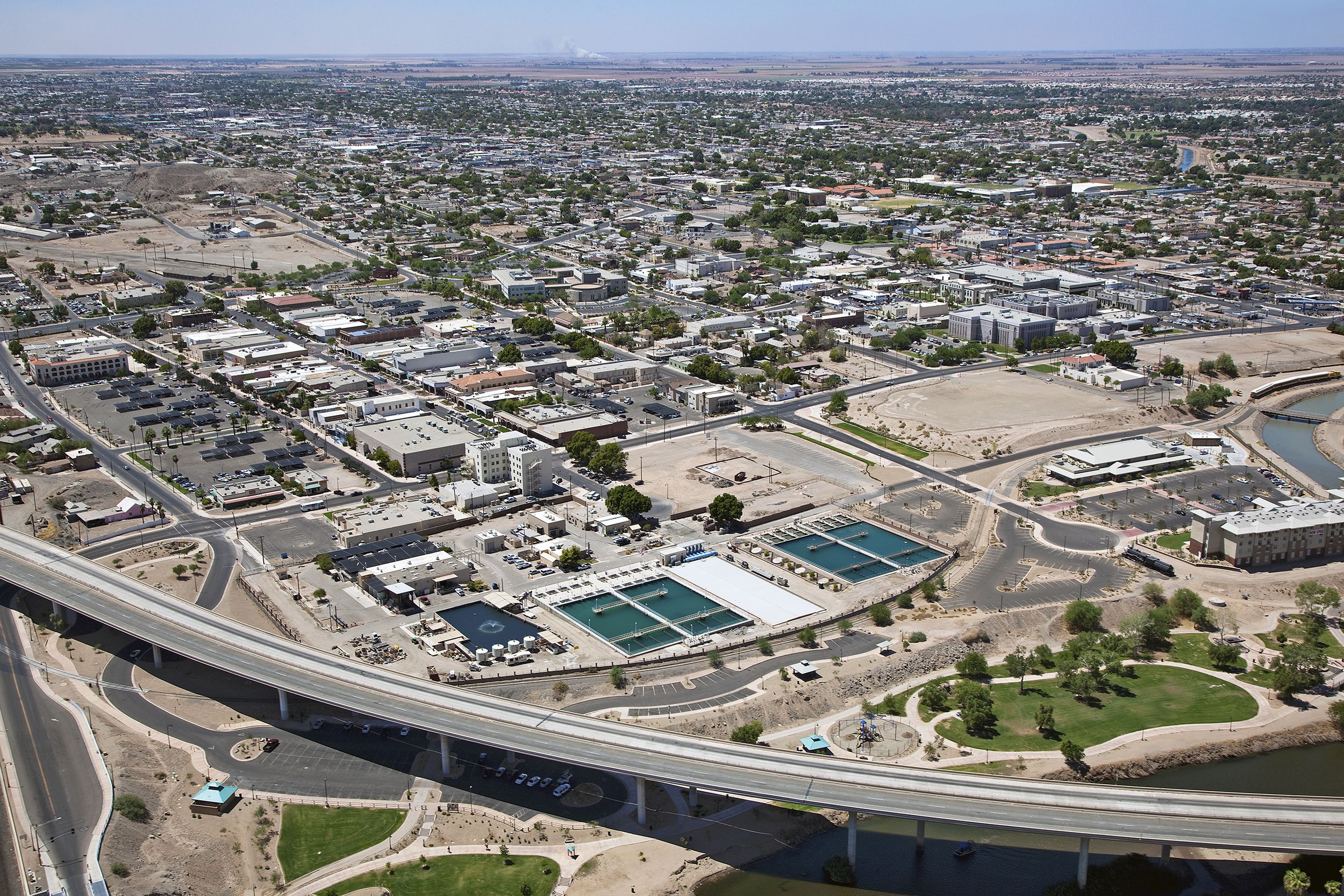 Aerial view of Yuma, AZ